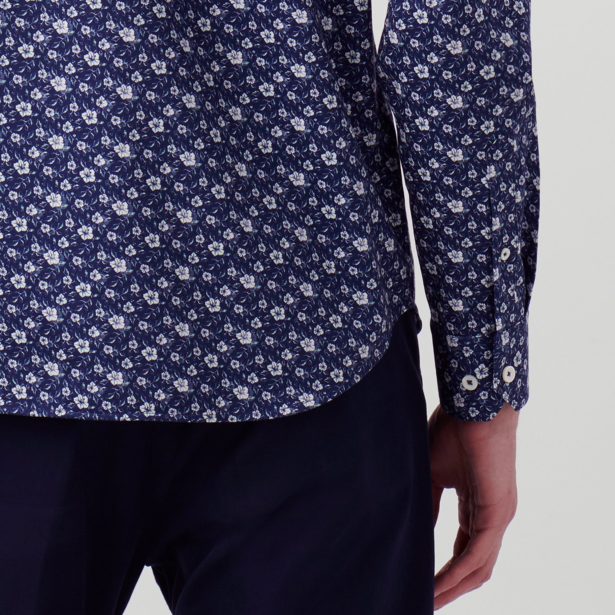 James Floral Pin Check OoohCotton Shirt
