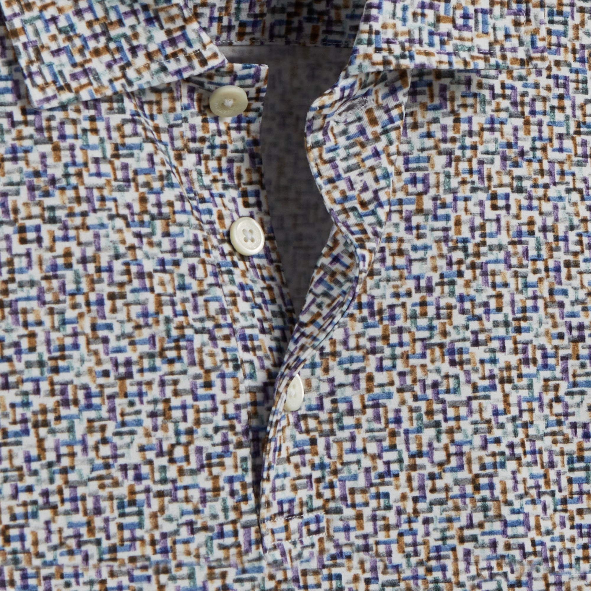 Victor Abstract Print OoohCotton Polo