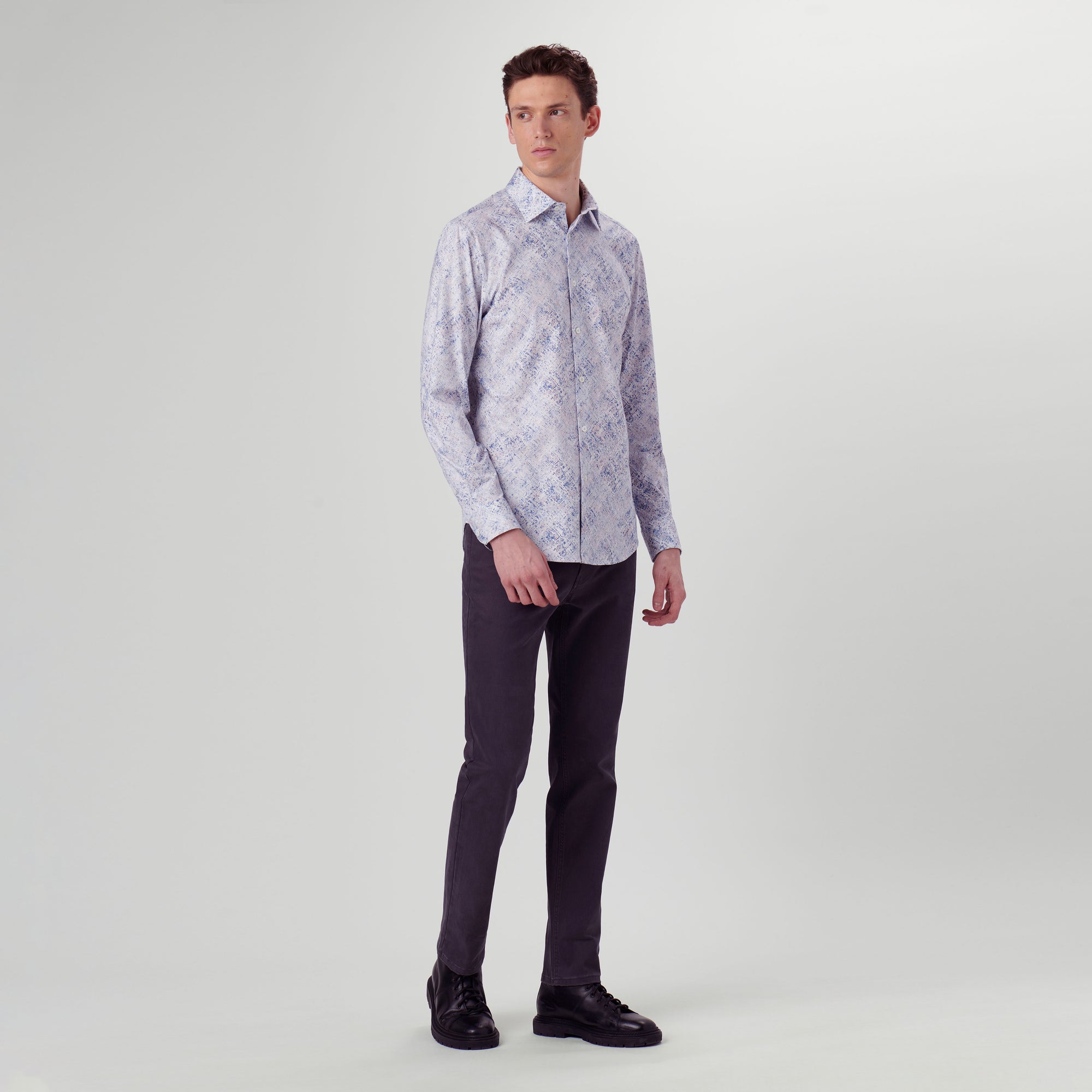 James Watercolor Print OoohCotton Shirt