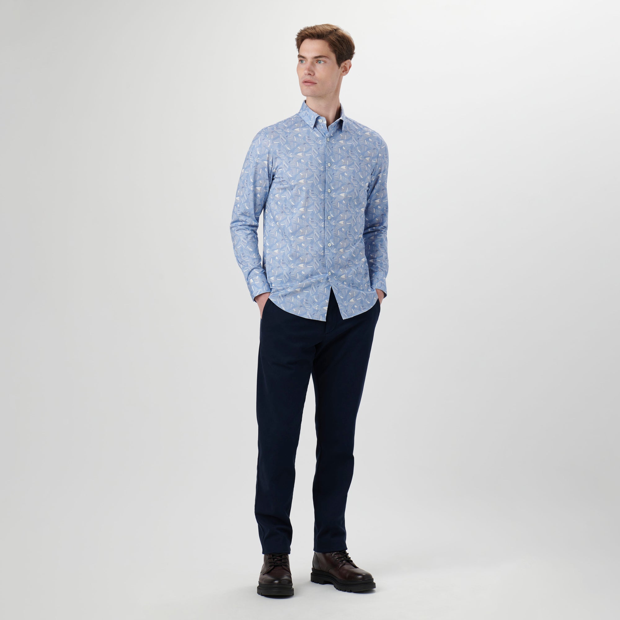 James Leaf Print OoohCotton Shirt