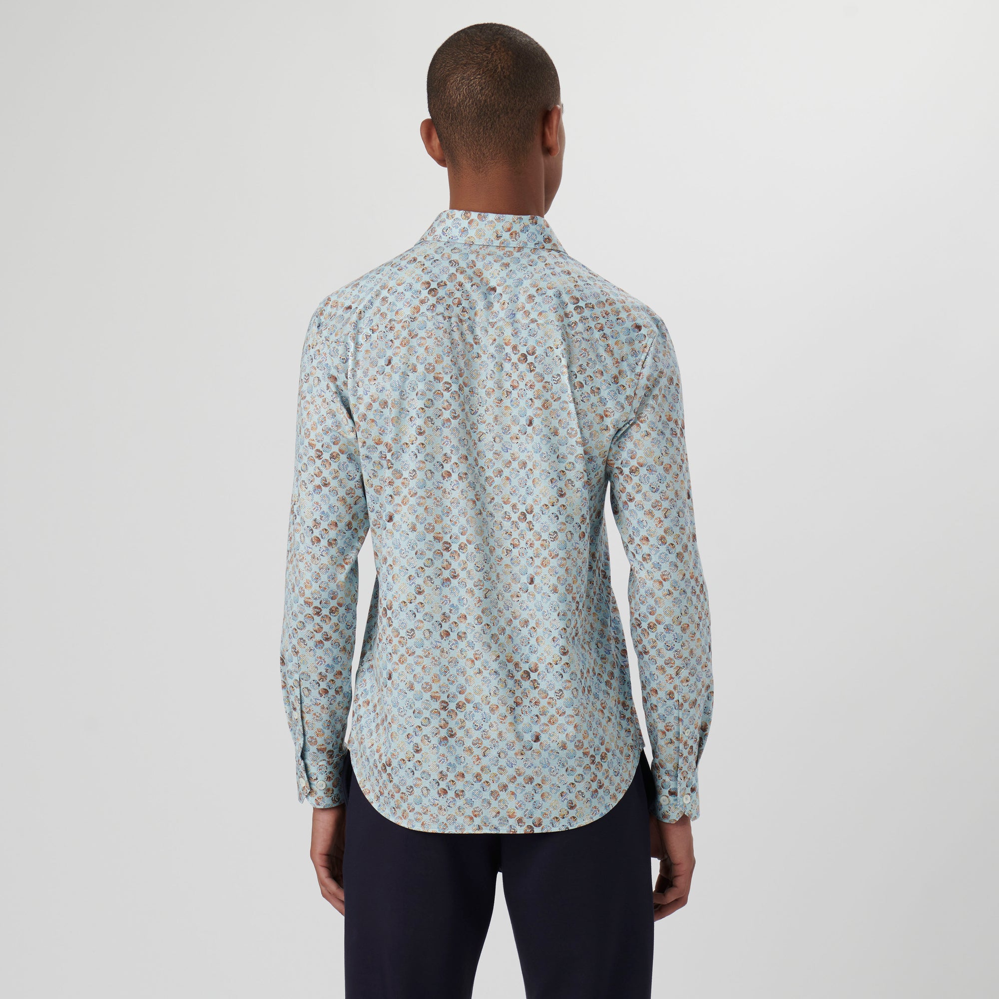 James Honeycomb Print OoohCotton Shirt