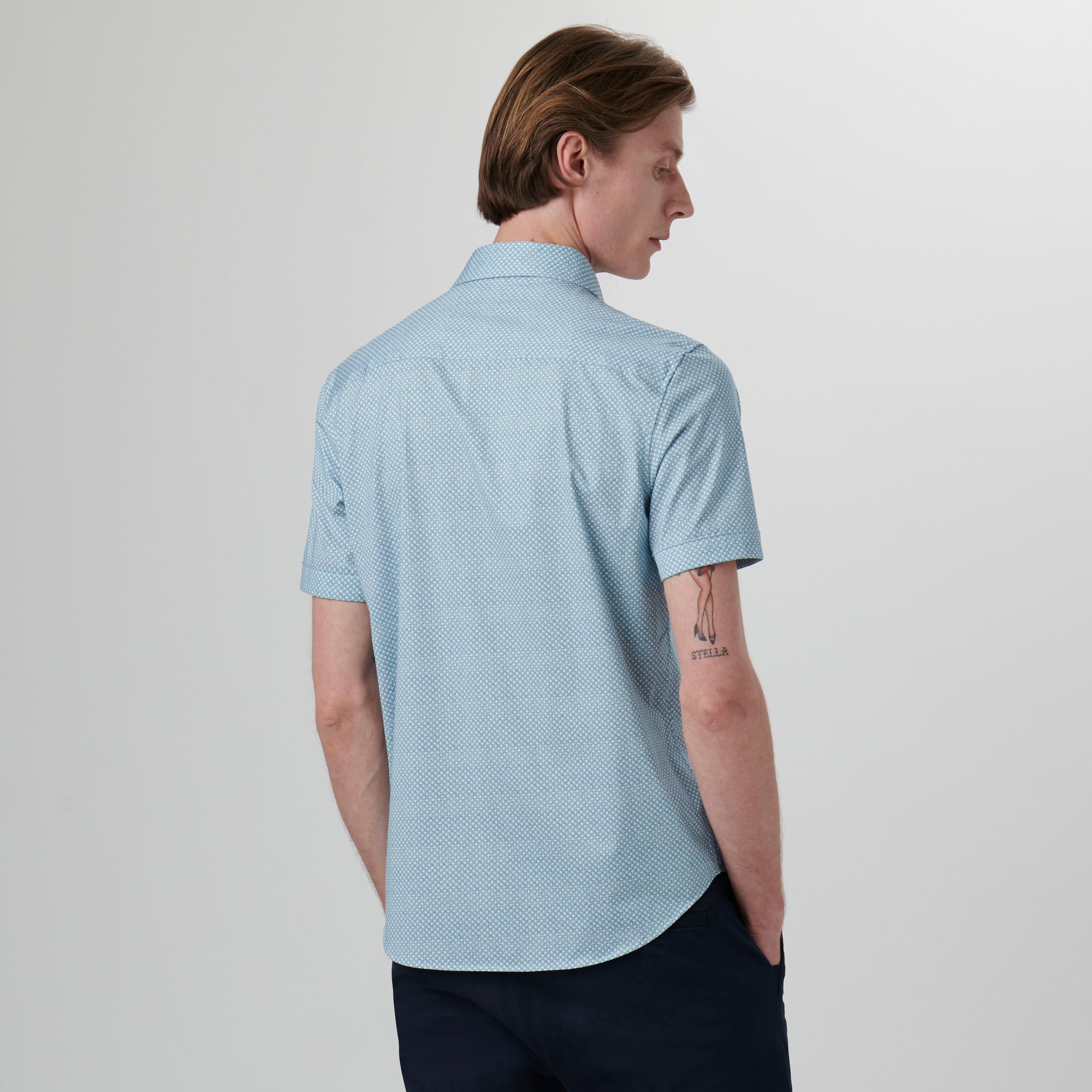 Miles Abstract Print OoohCotton Short Sleeve Shirt