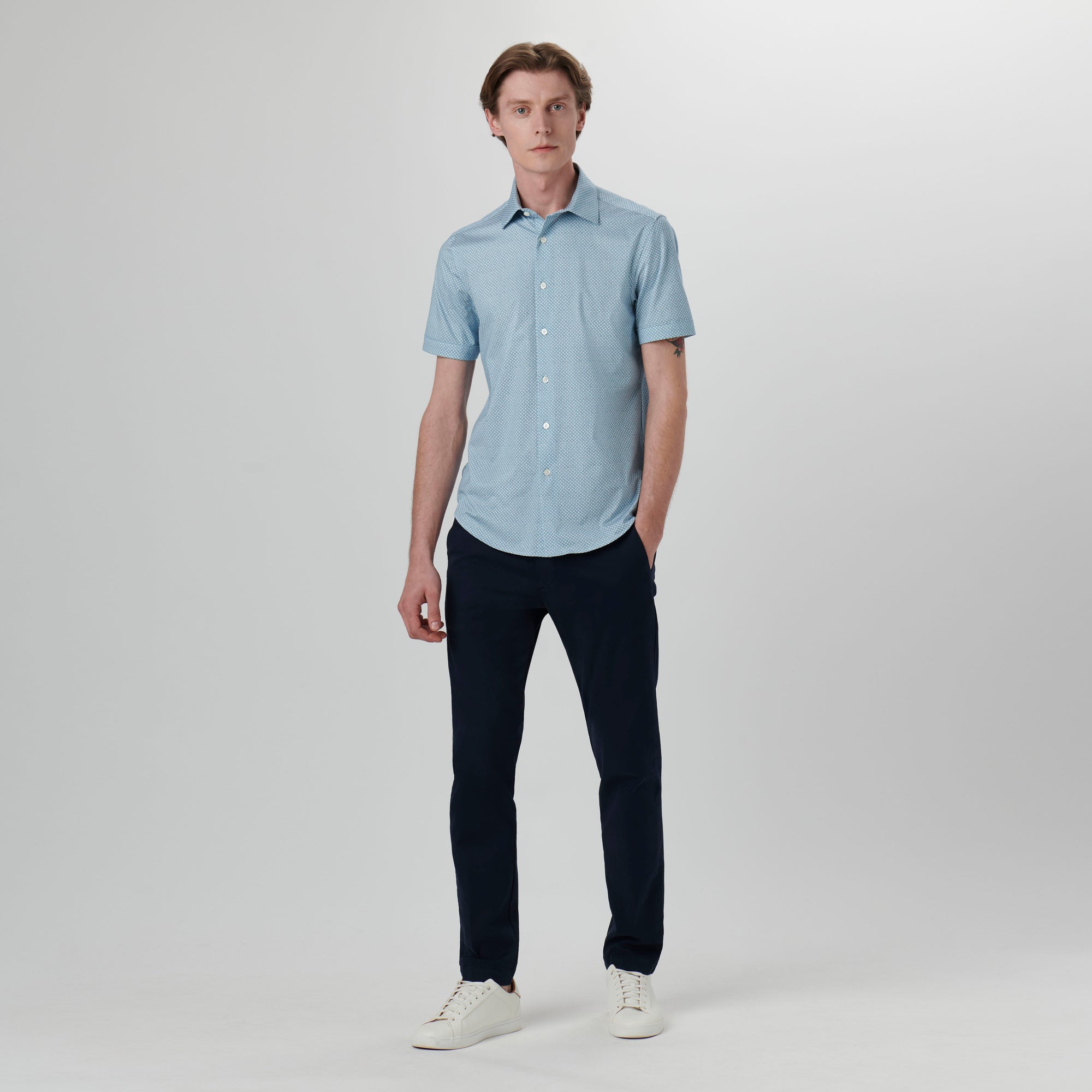 Miles Abstract Print OoohCotton Short Sleeve Shirt