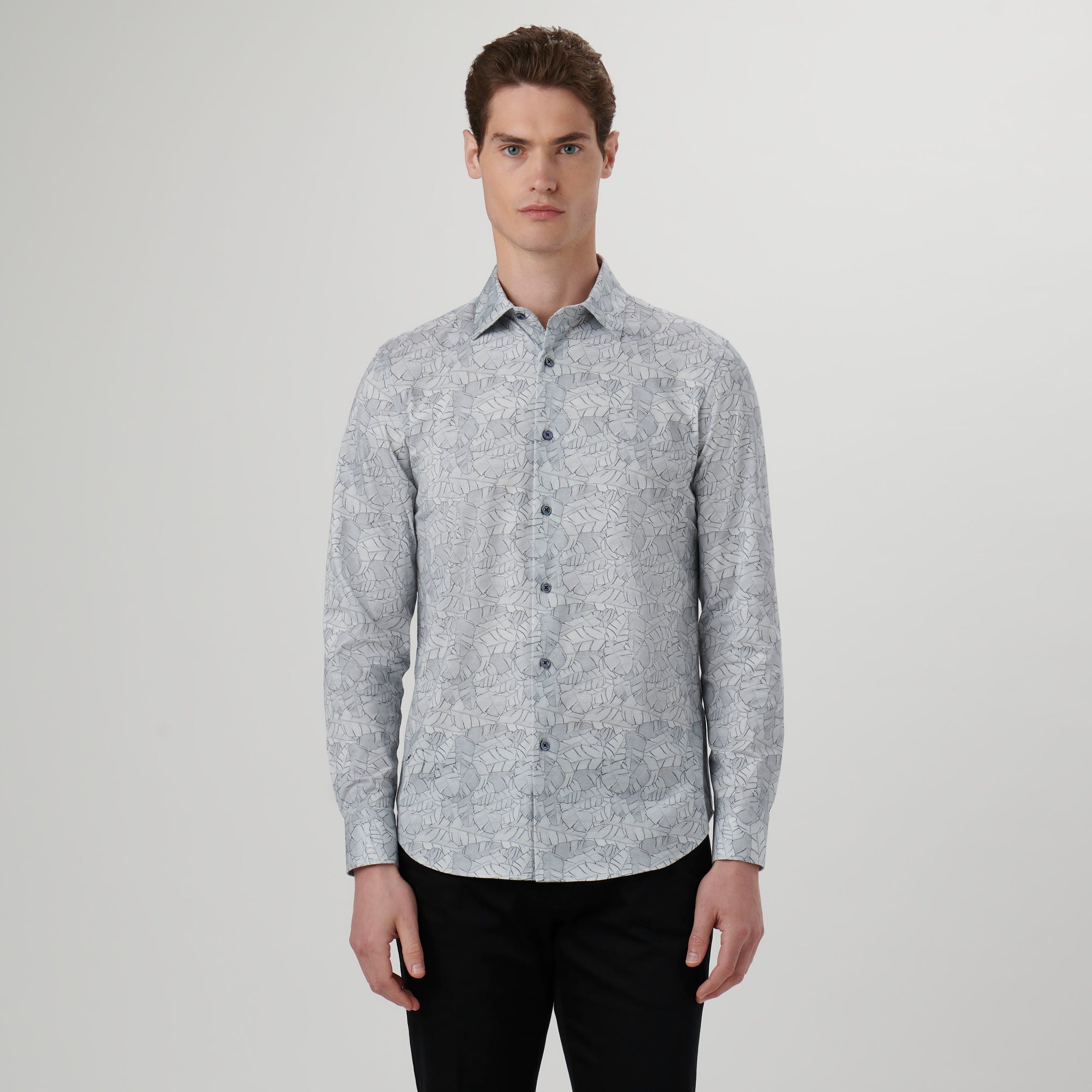 James Leaf Print OoohCotton Shirt