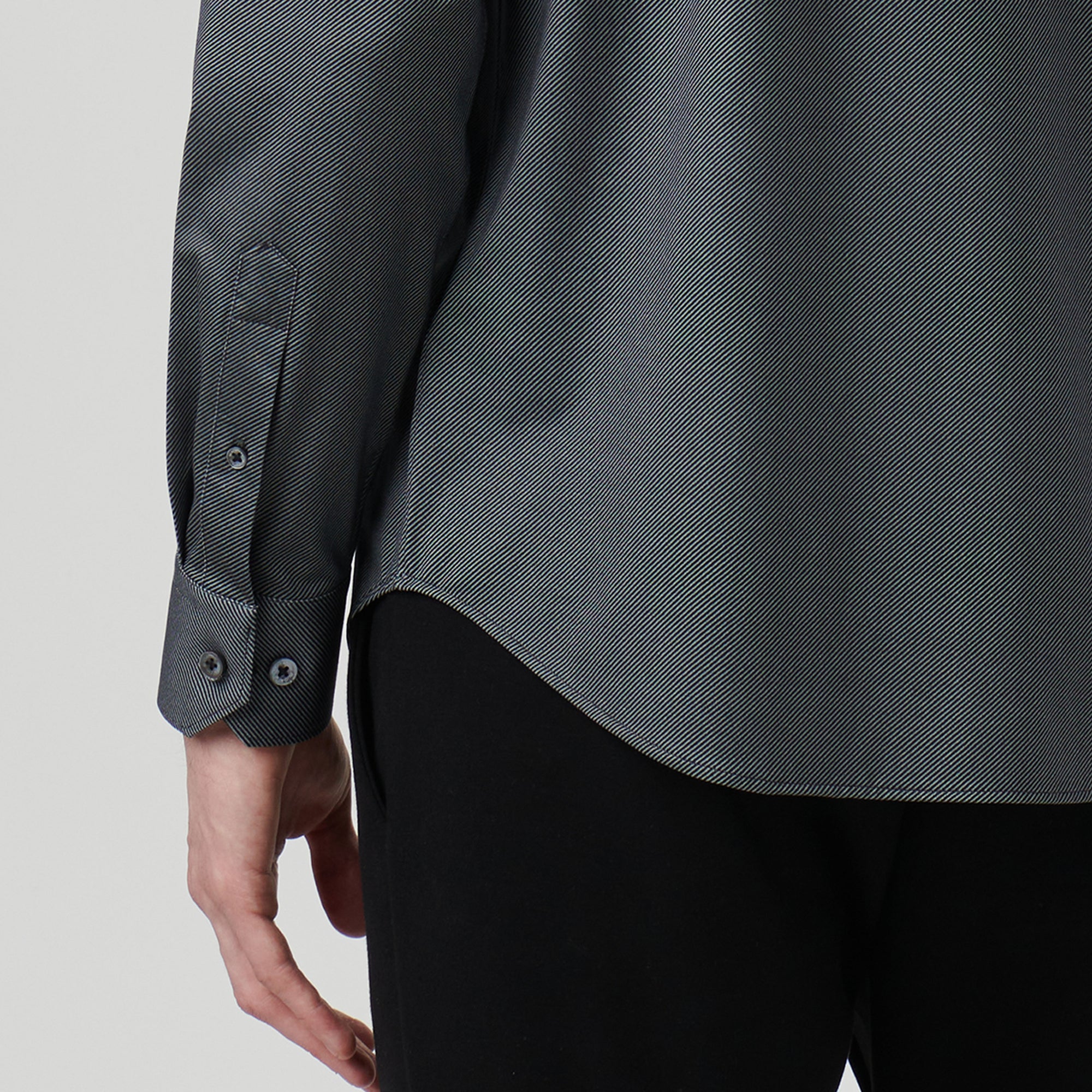 James Diagonal Stripe OoohCotton Shirt