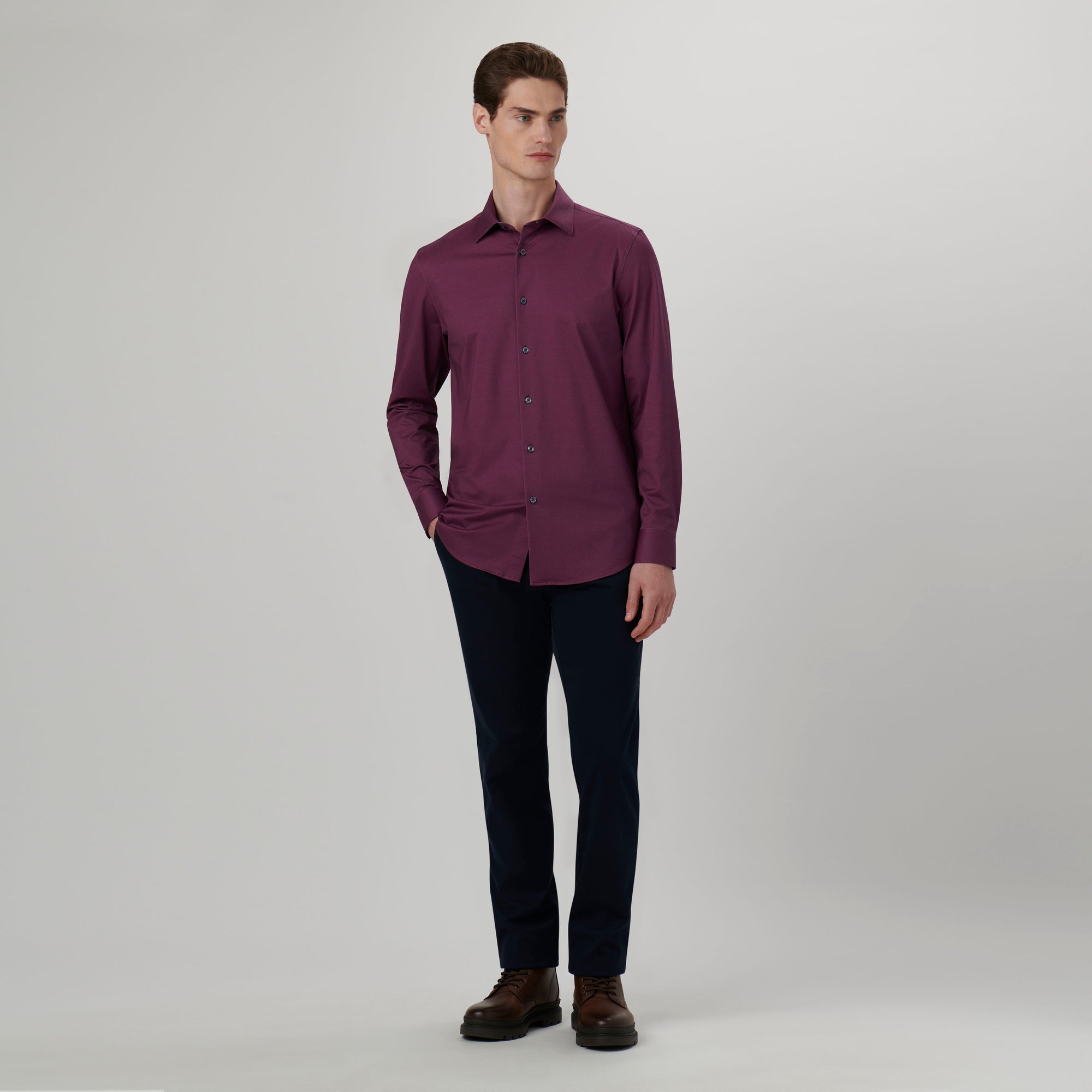 James Diagonal Stripe OoohCotton Shirt
