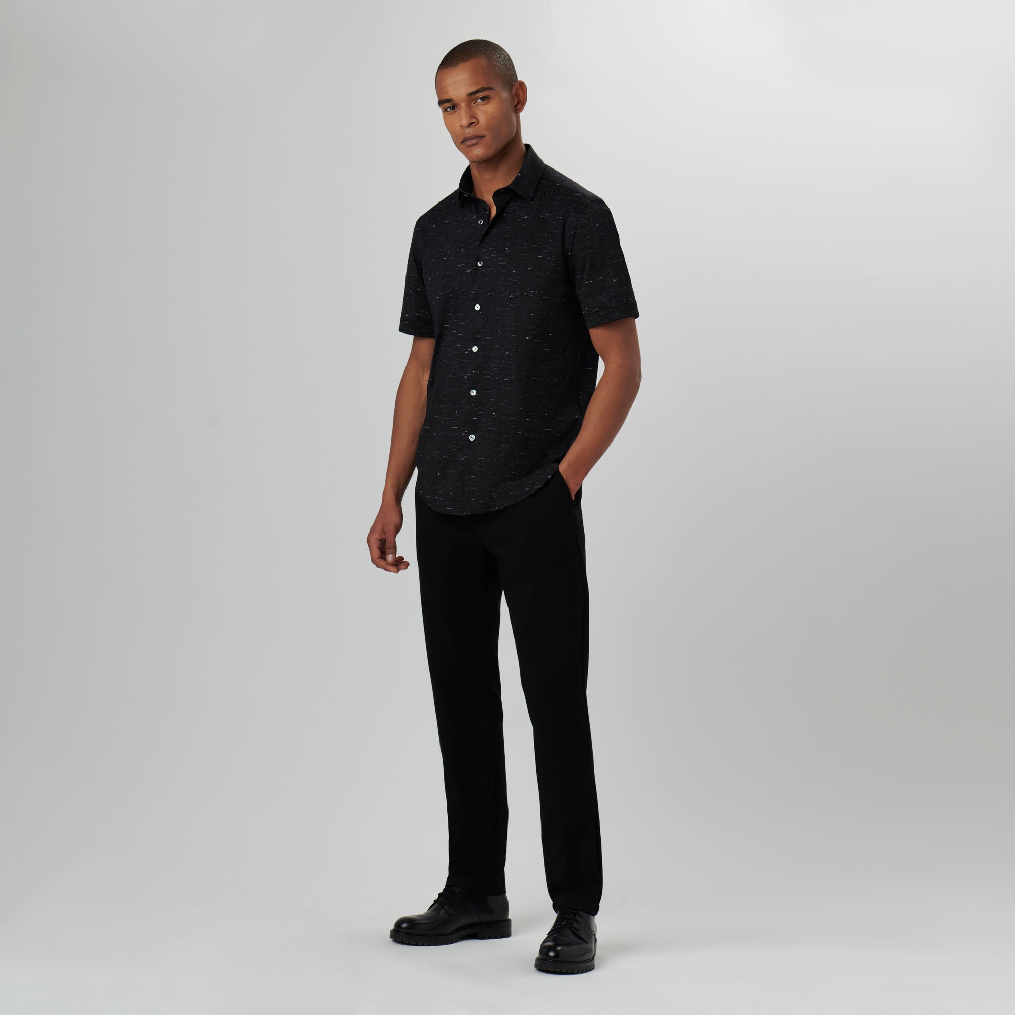 Miles Melange OoohCotton Short Sleeve Shirt