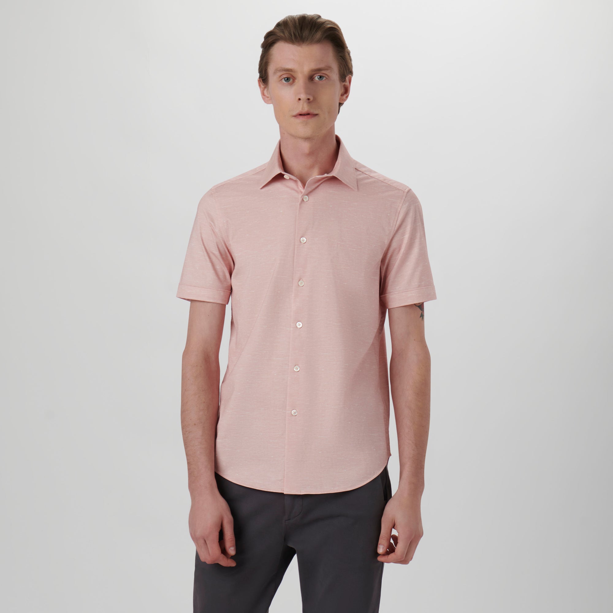 Miles Melange OoohCotton Short Sleeve Shirt