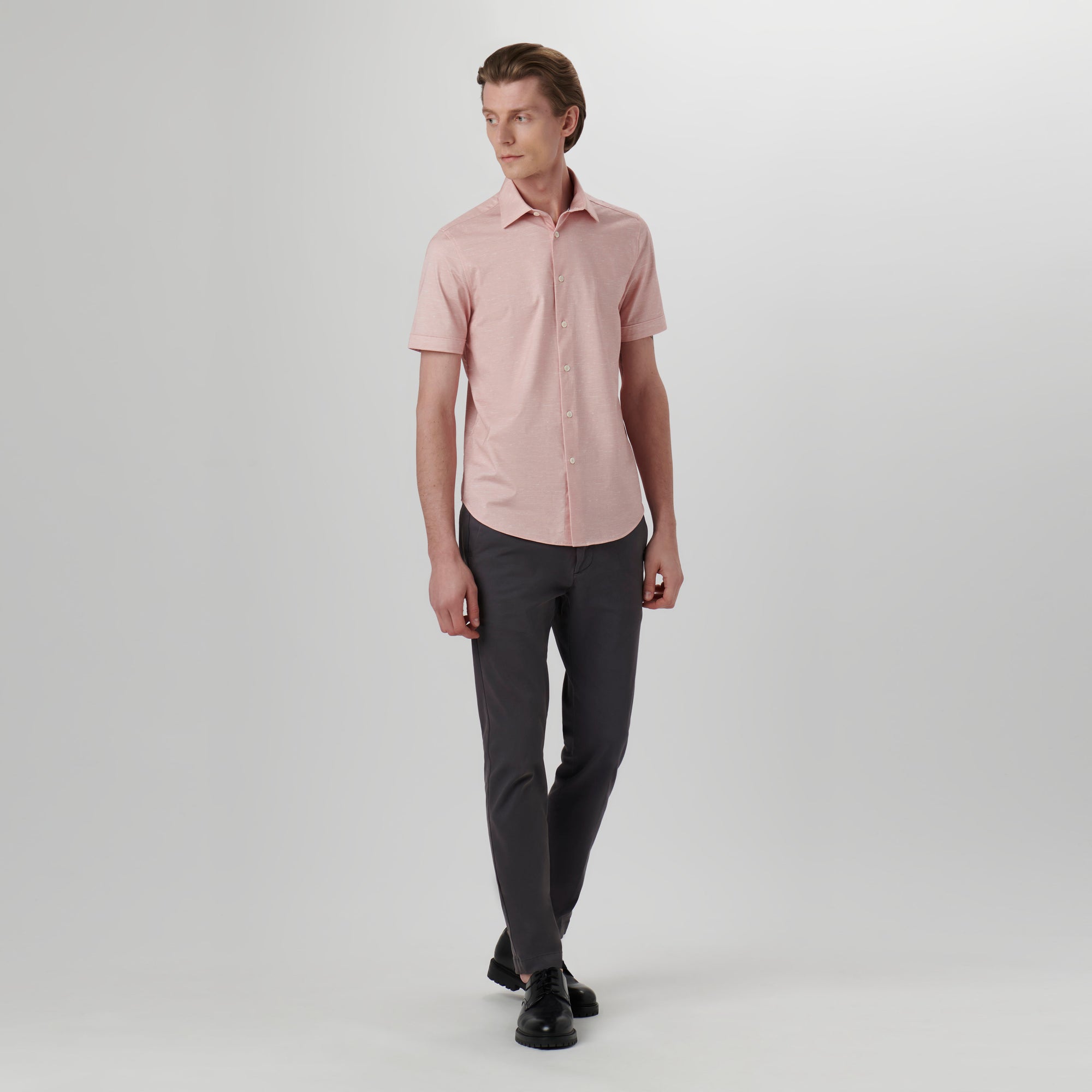 Miles Melange OoohCotton Short Sleeve Shirt