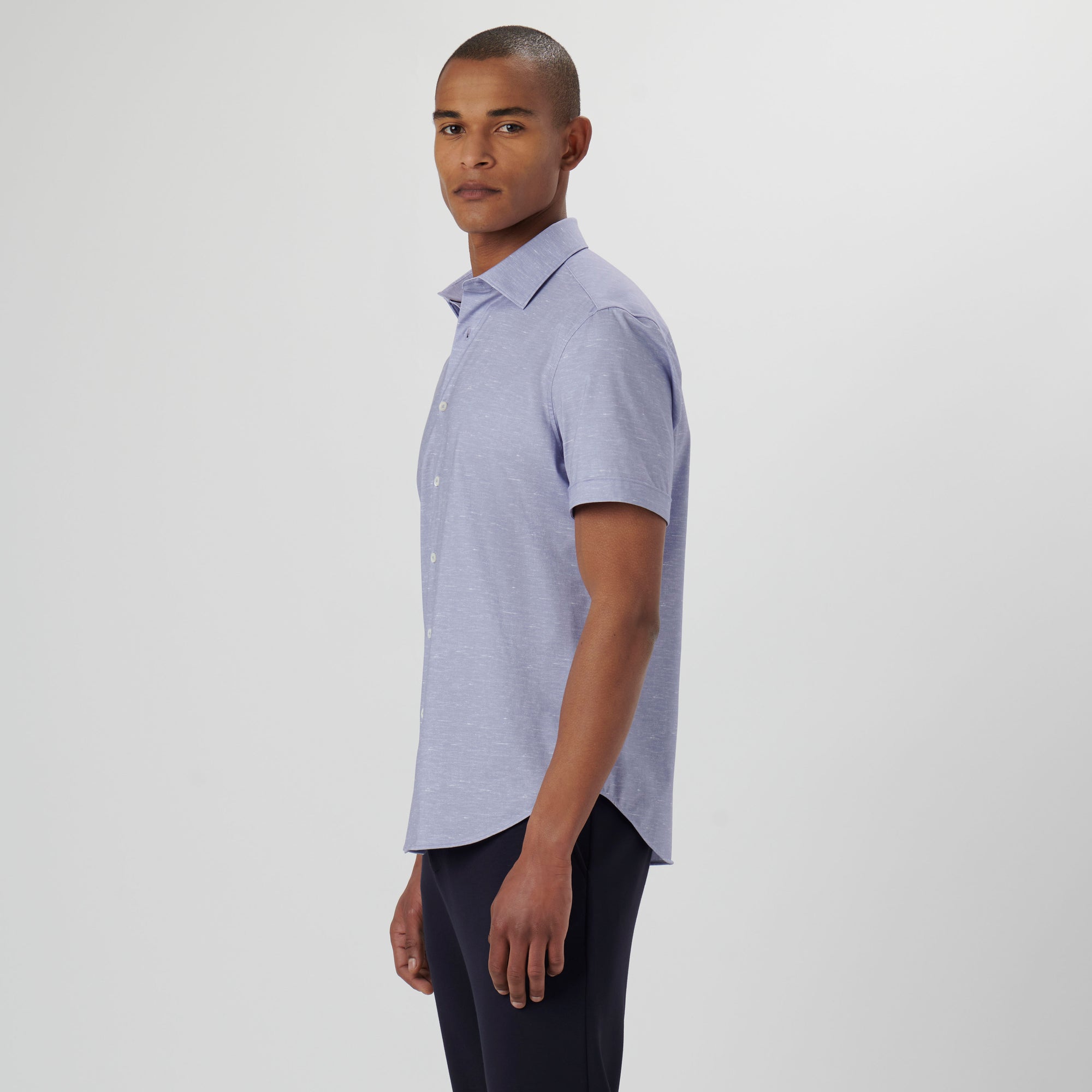 Miles Melange OoohCotton Short Sleeve Shirt