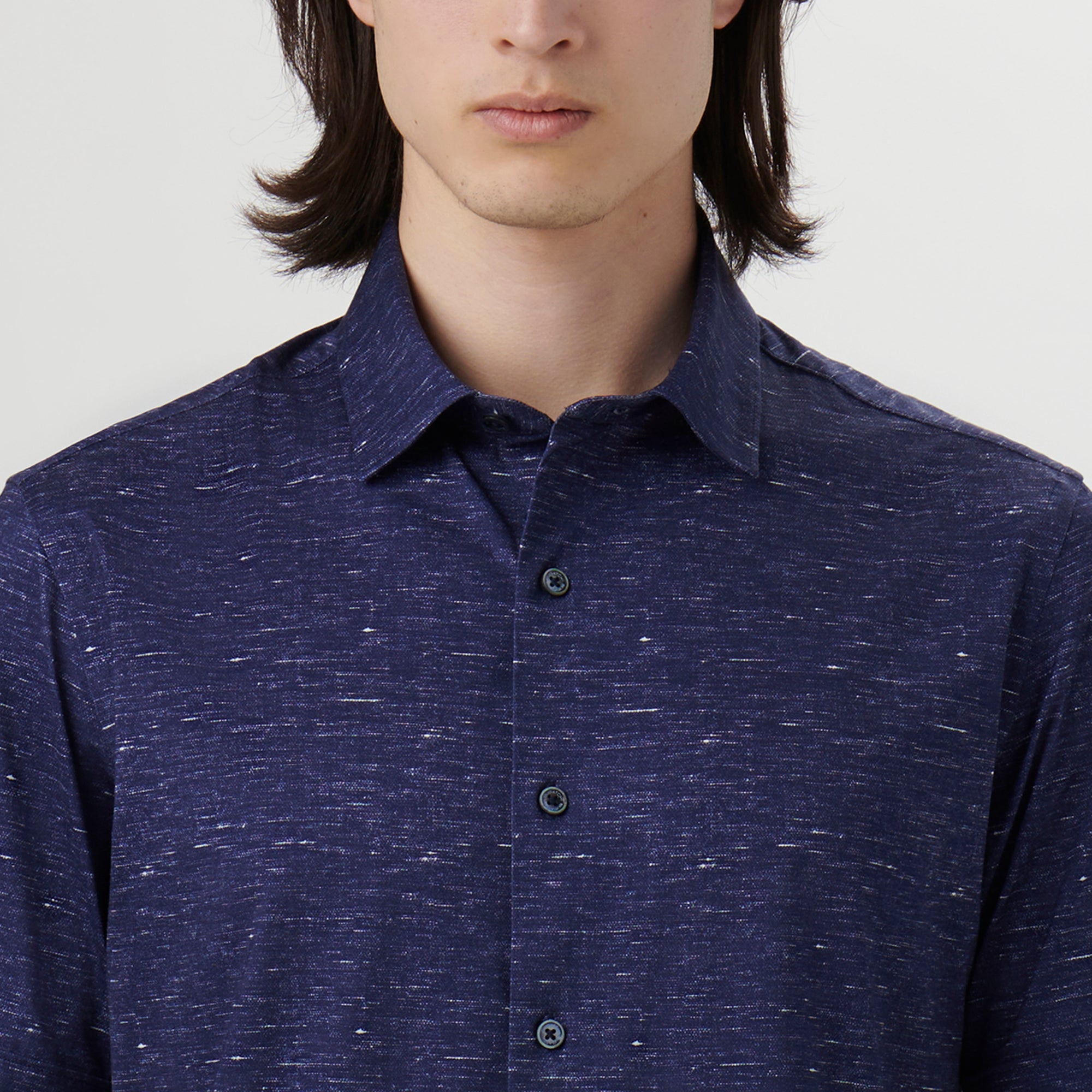 Miles Melange OoohCotton Short Sleeve Shirt