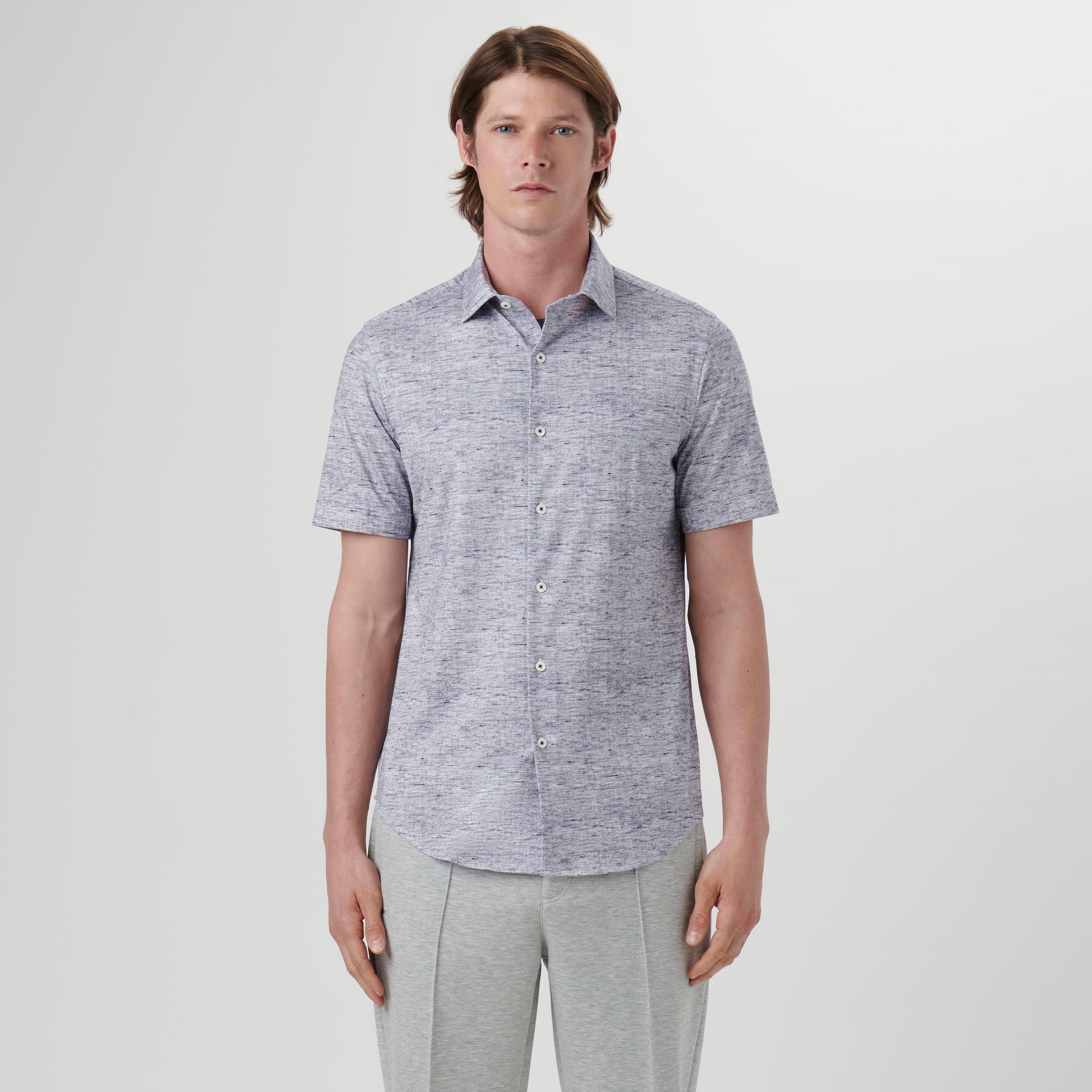 Miles Melange OoohCotton Short Sleeve Shirt