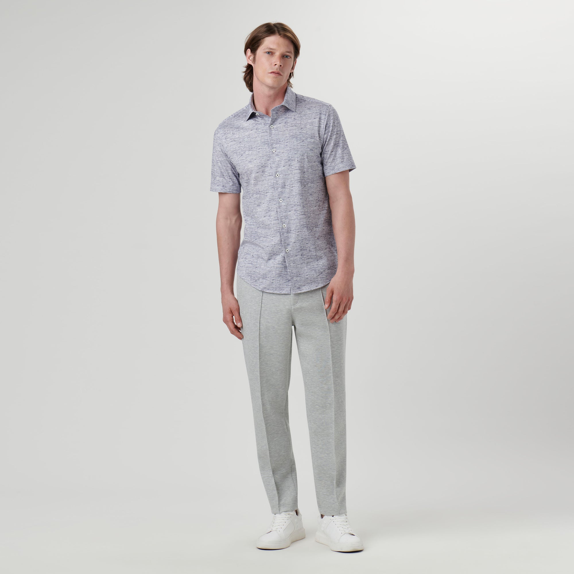 Miles Melange OoohCotton Short Sleeve Shirt