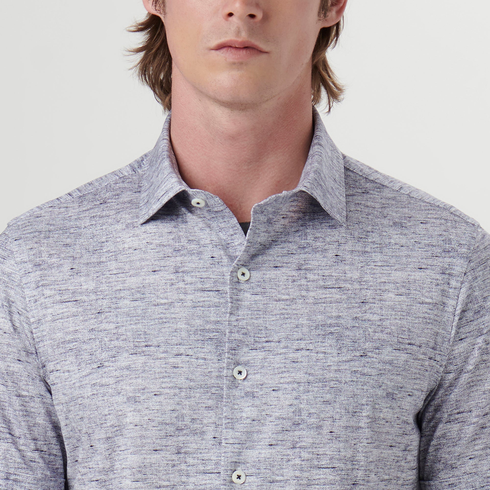 Miles Melange OoohCotton Short Sleeve Shirt
