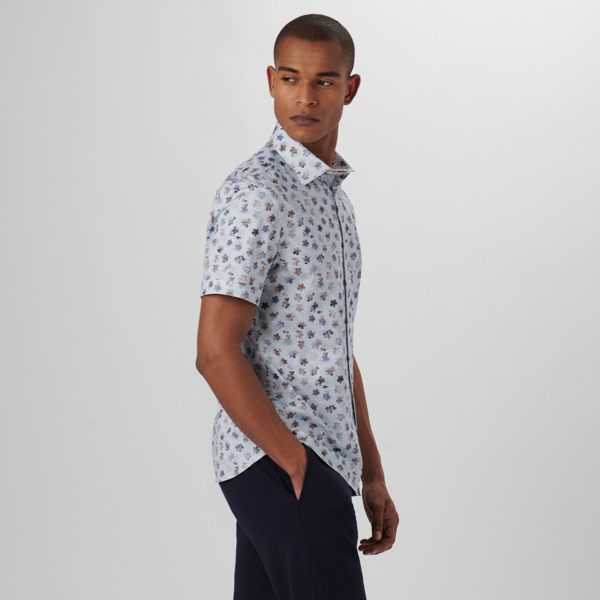 Miles Floral OoohCotton Short Sleeve Shirt