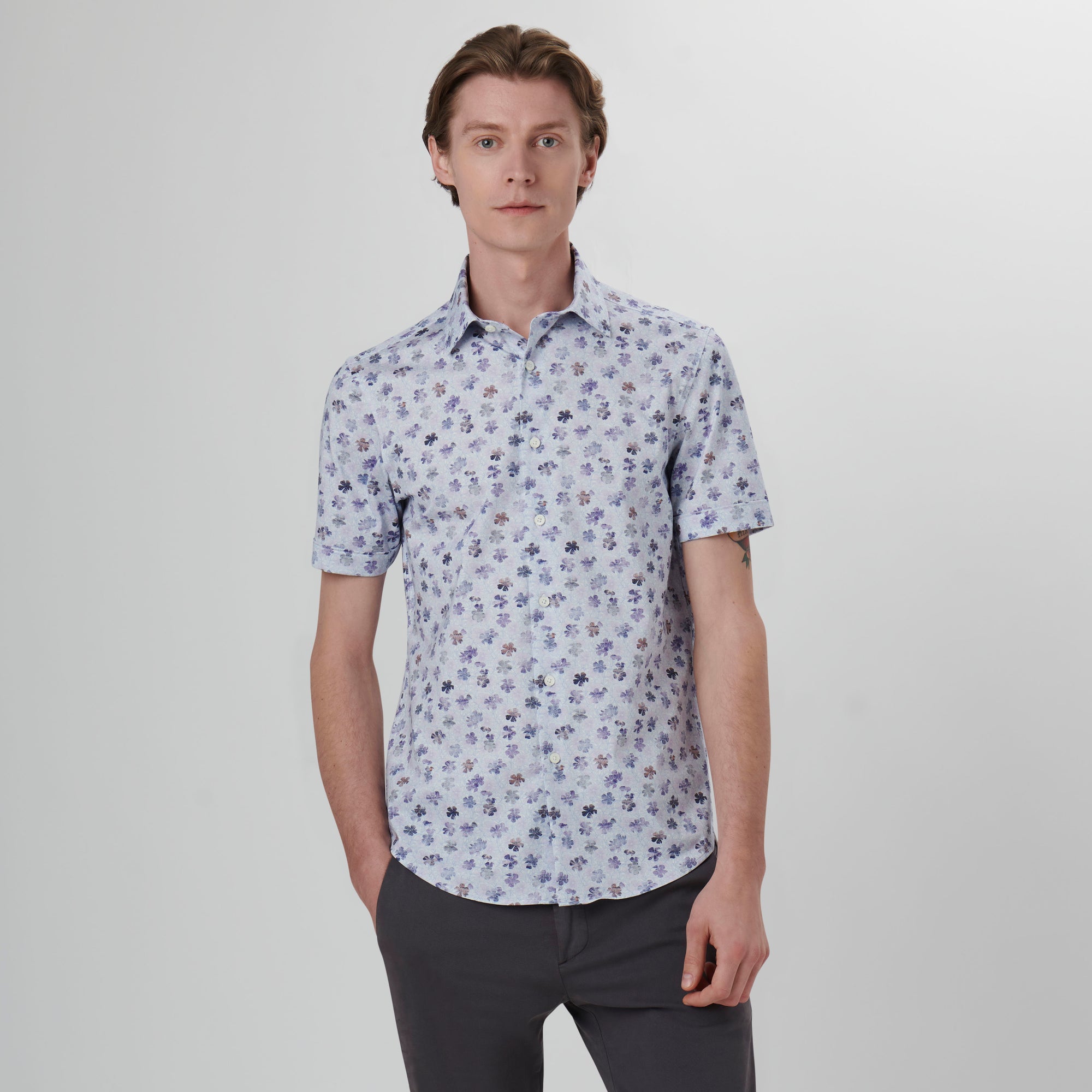 Miles Floral OoohCotton Short Sleeve Shirt