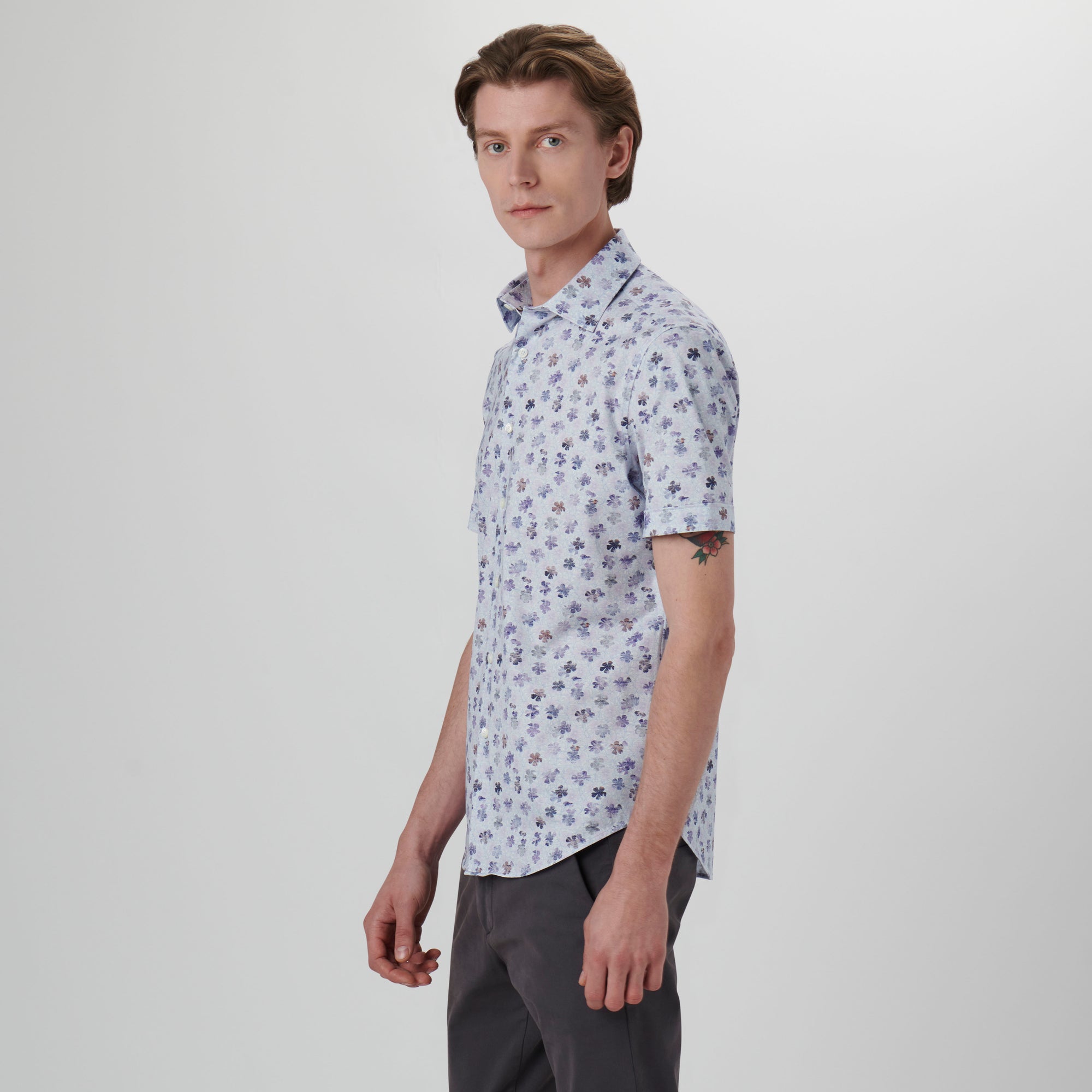 Miles Floral OoohCotton Short Sleeve Shirt