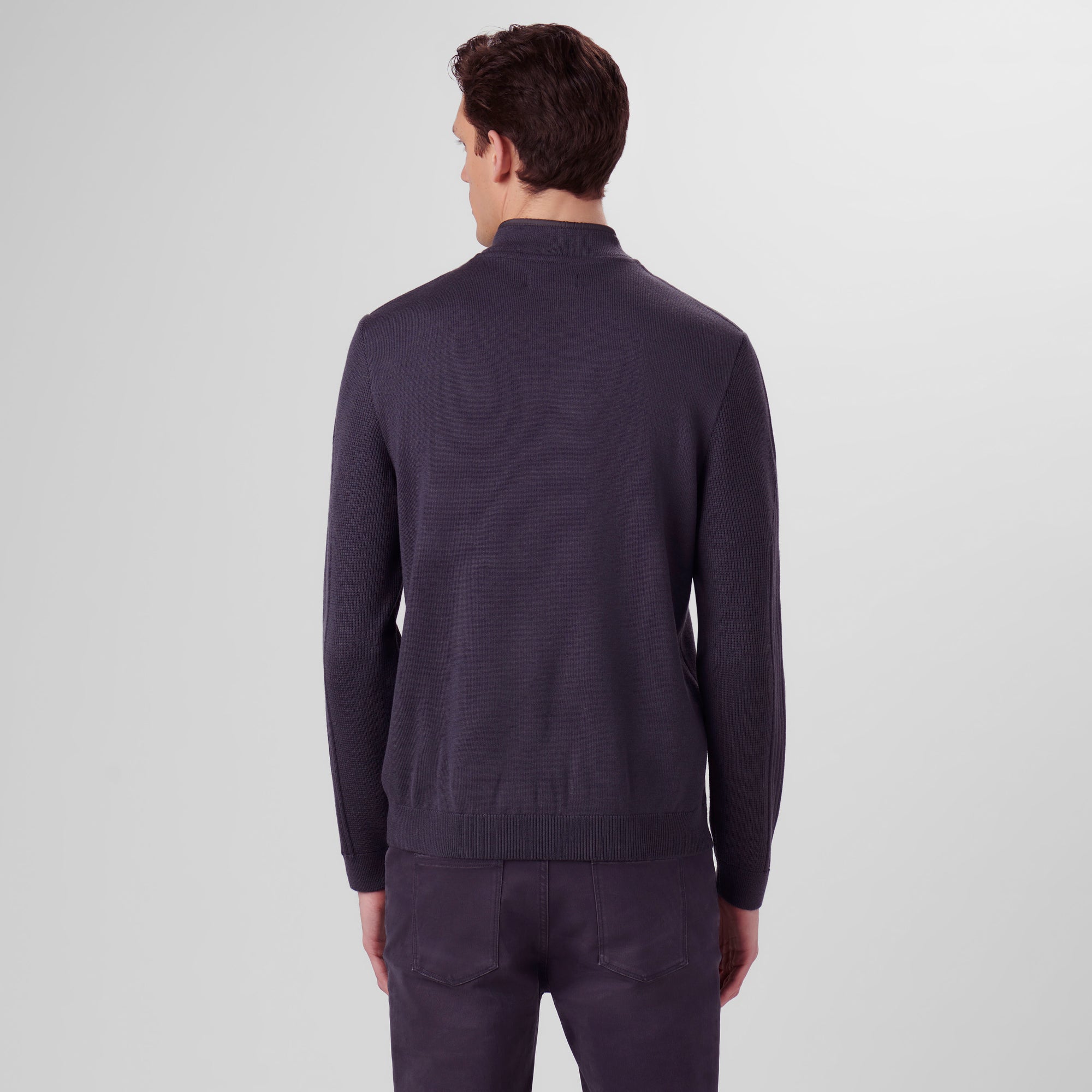 Solid Quarter Zip Sweater