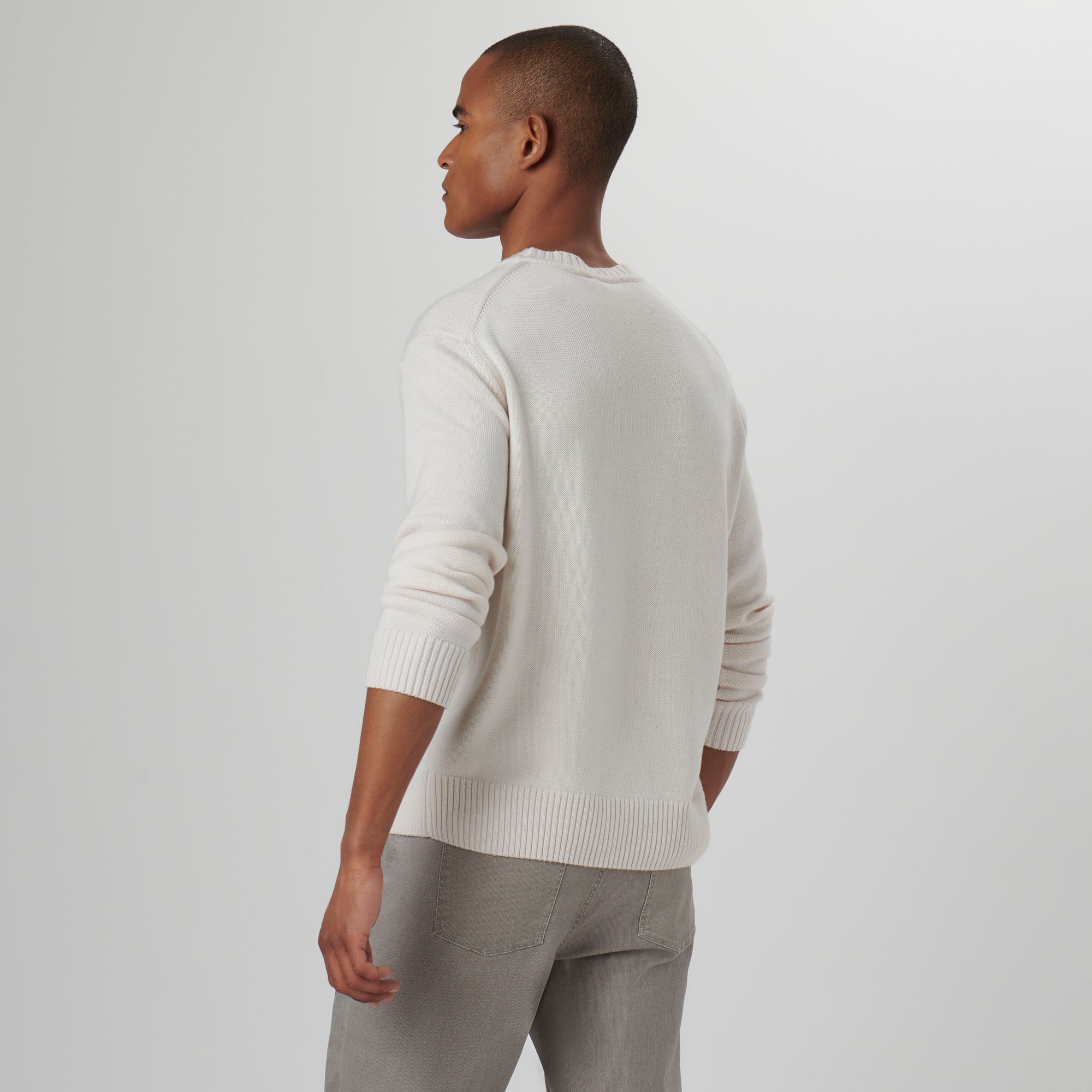 Floral Embroidered Crew Neck Sweater