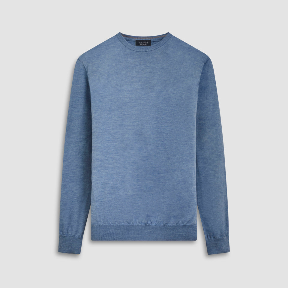 Super Merino Solid Crew Neck Sweater – BUGATCHI