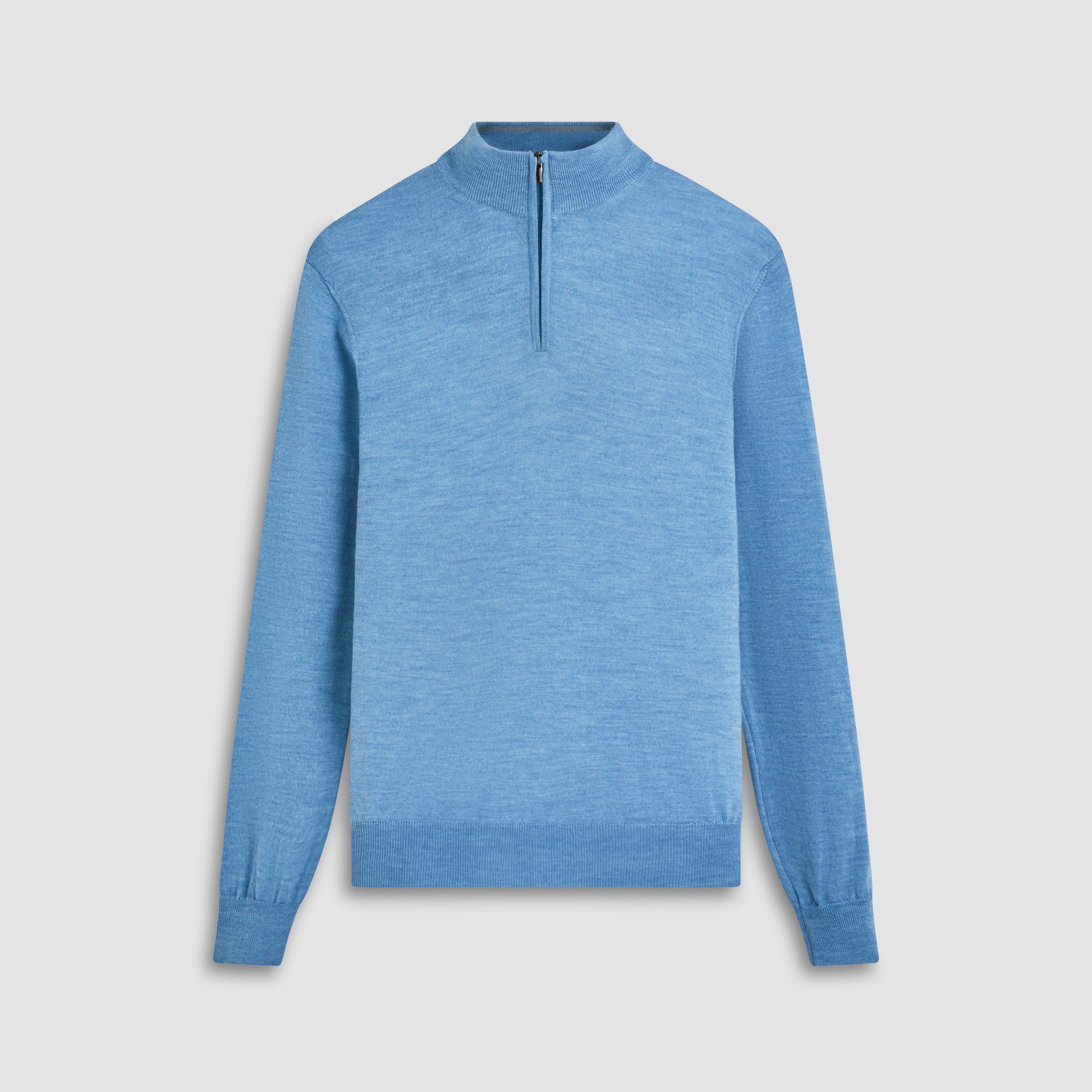 Super Merino Solid Quarter Zip Sweater