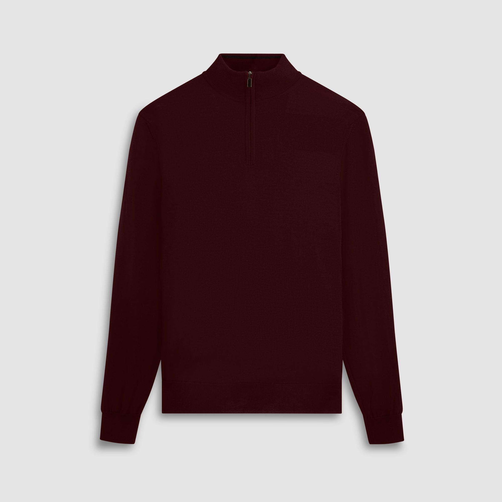 Super Merino Solid Quarter Zip Sweater