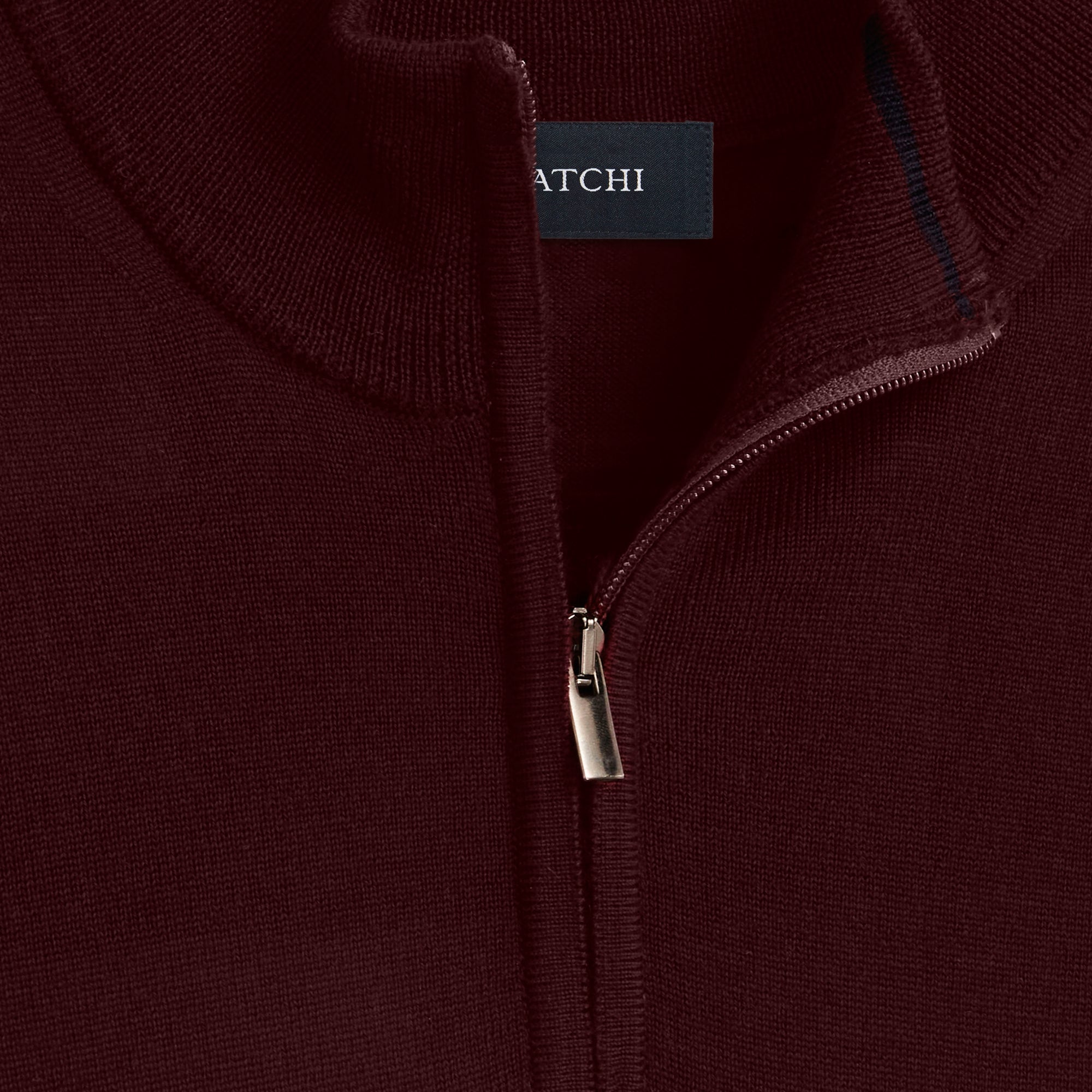 Super Merino Solid Quarter Zip Sweater