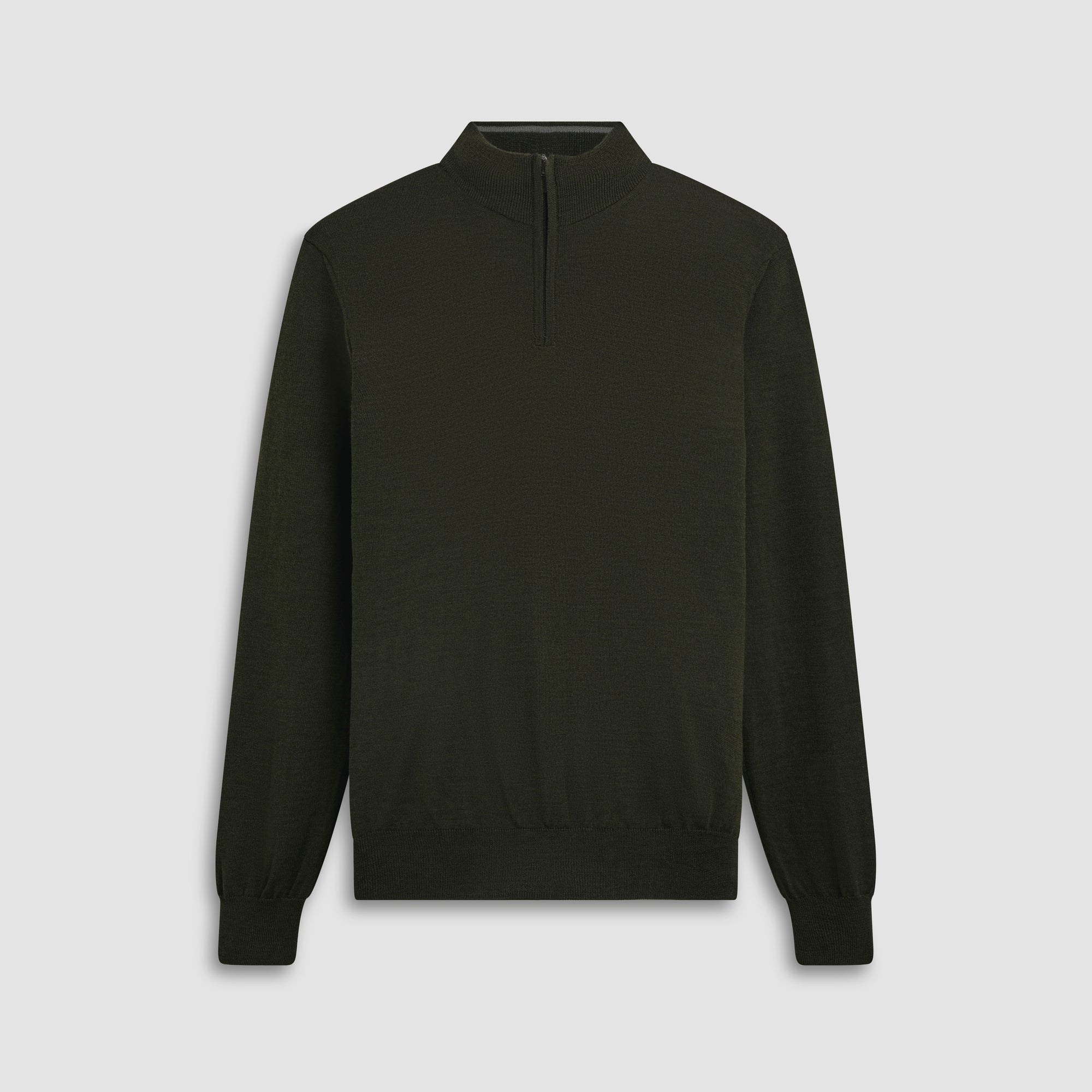 Super Merino Solid Quarter Zip Sweater