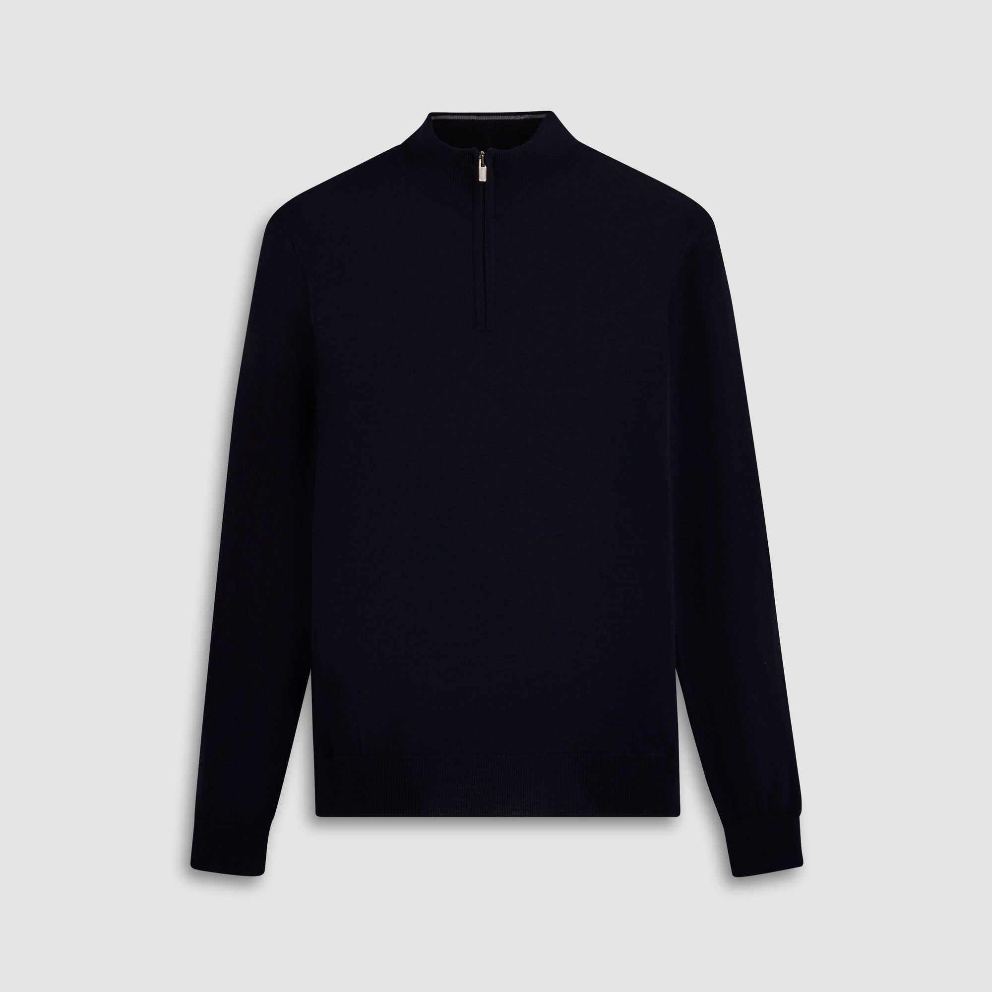 Super Merino Solid Quarter Zip Sweater
