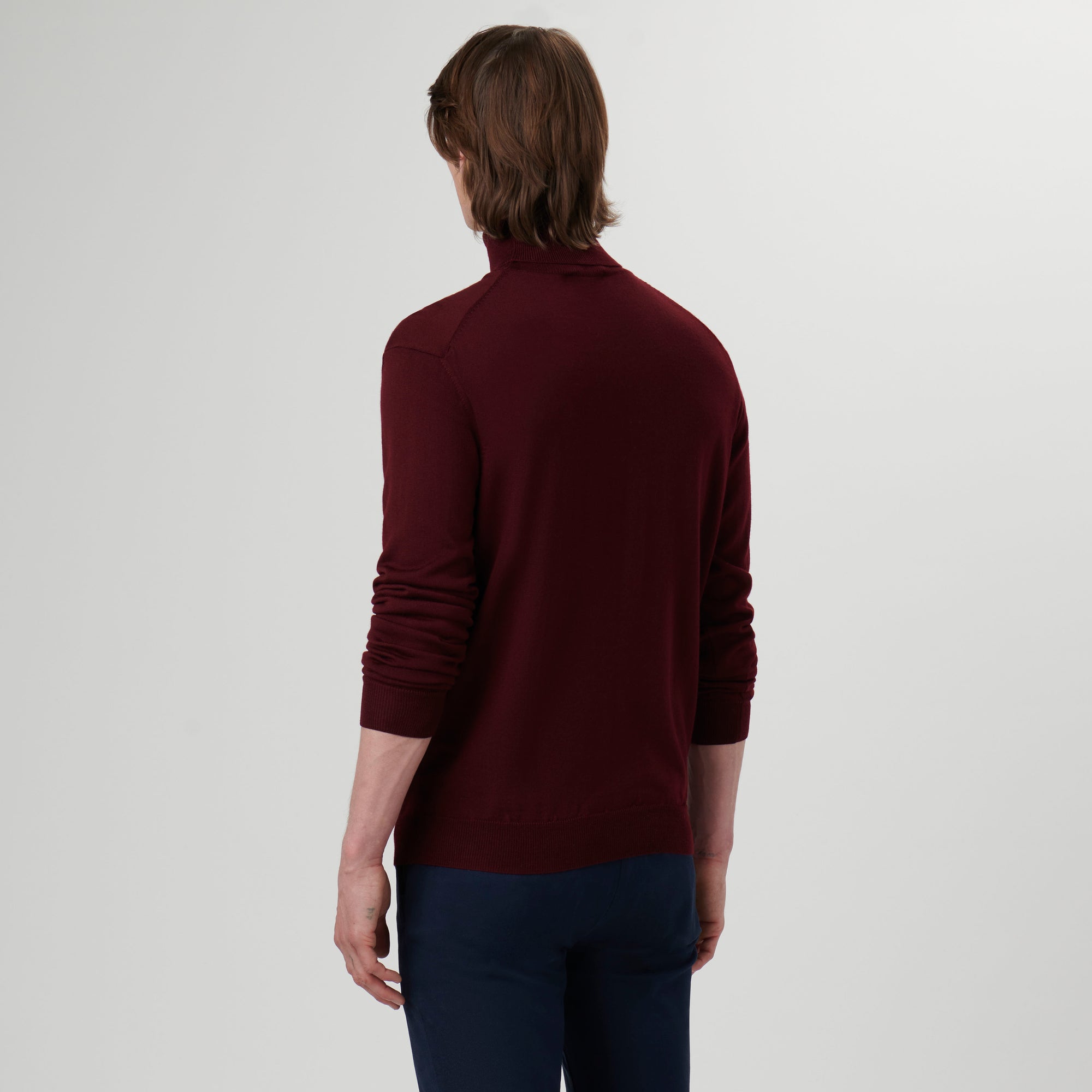 Super Merino Solid Turtleneck Sweater