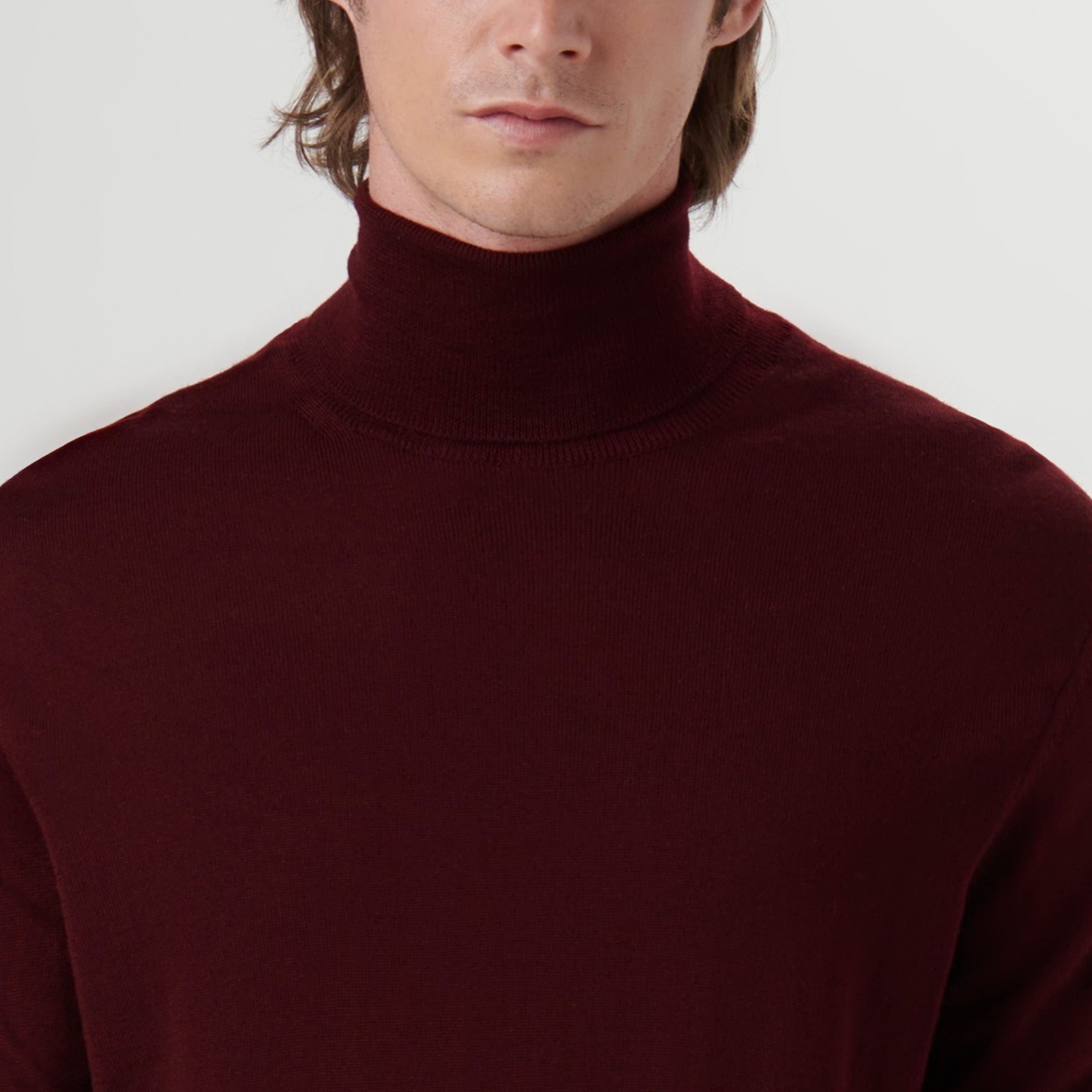 Super Merino Solid Turtleneck Sweater