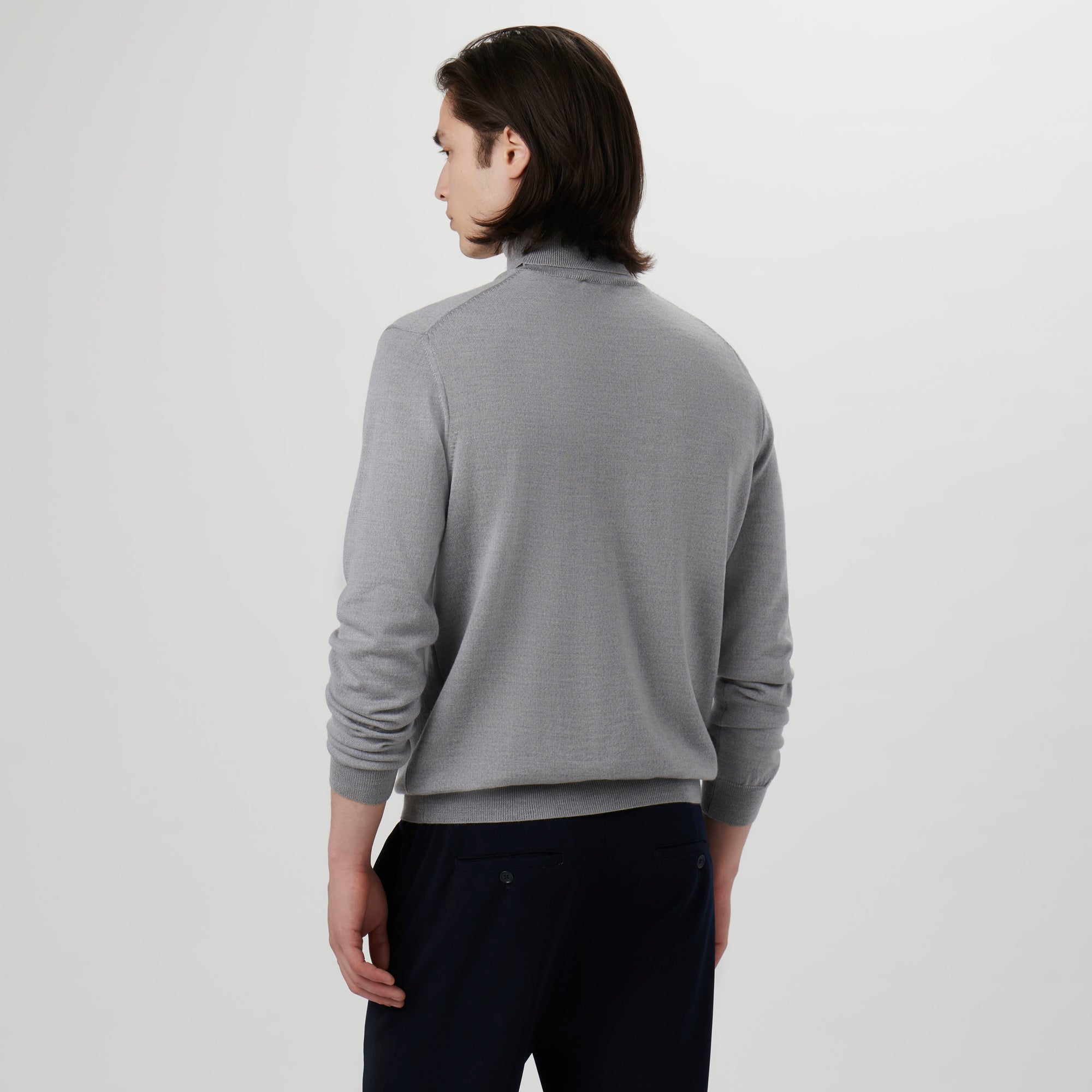 Super Merino Solid Turtleneck Sweater