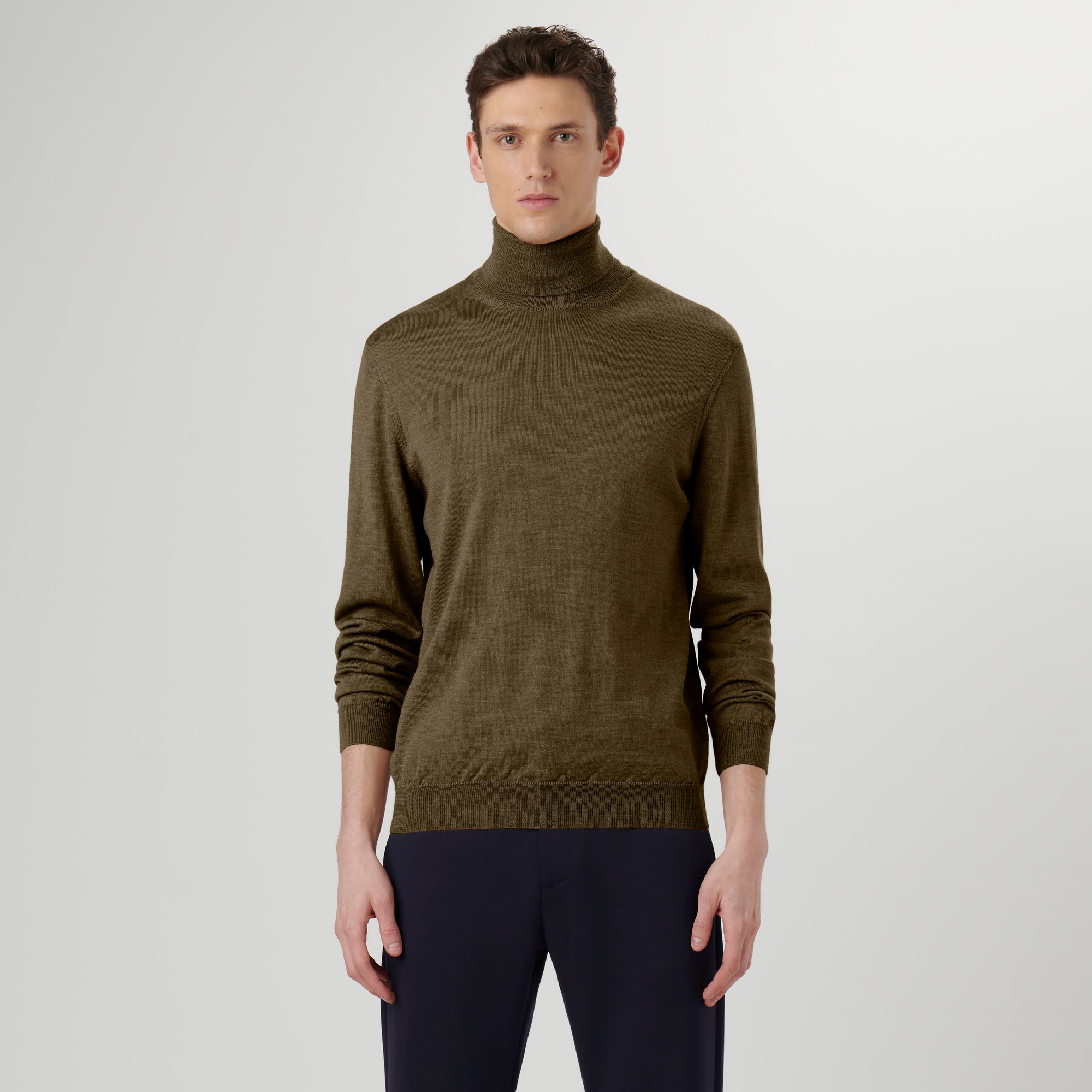 Super Merino Solid Turtleneck Sweater