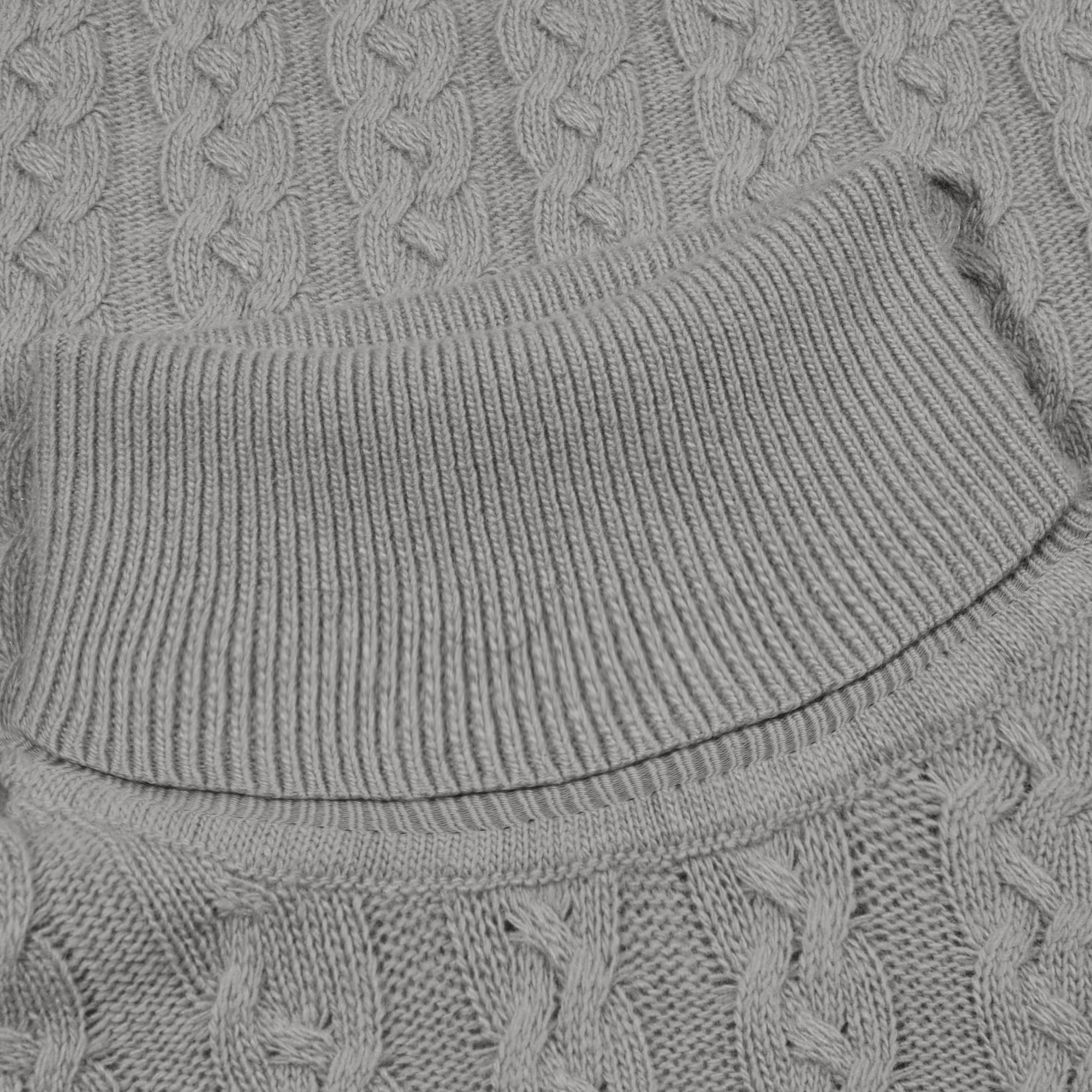 Solid Cable Turtleneck Sweater