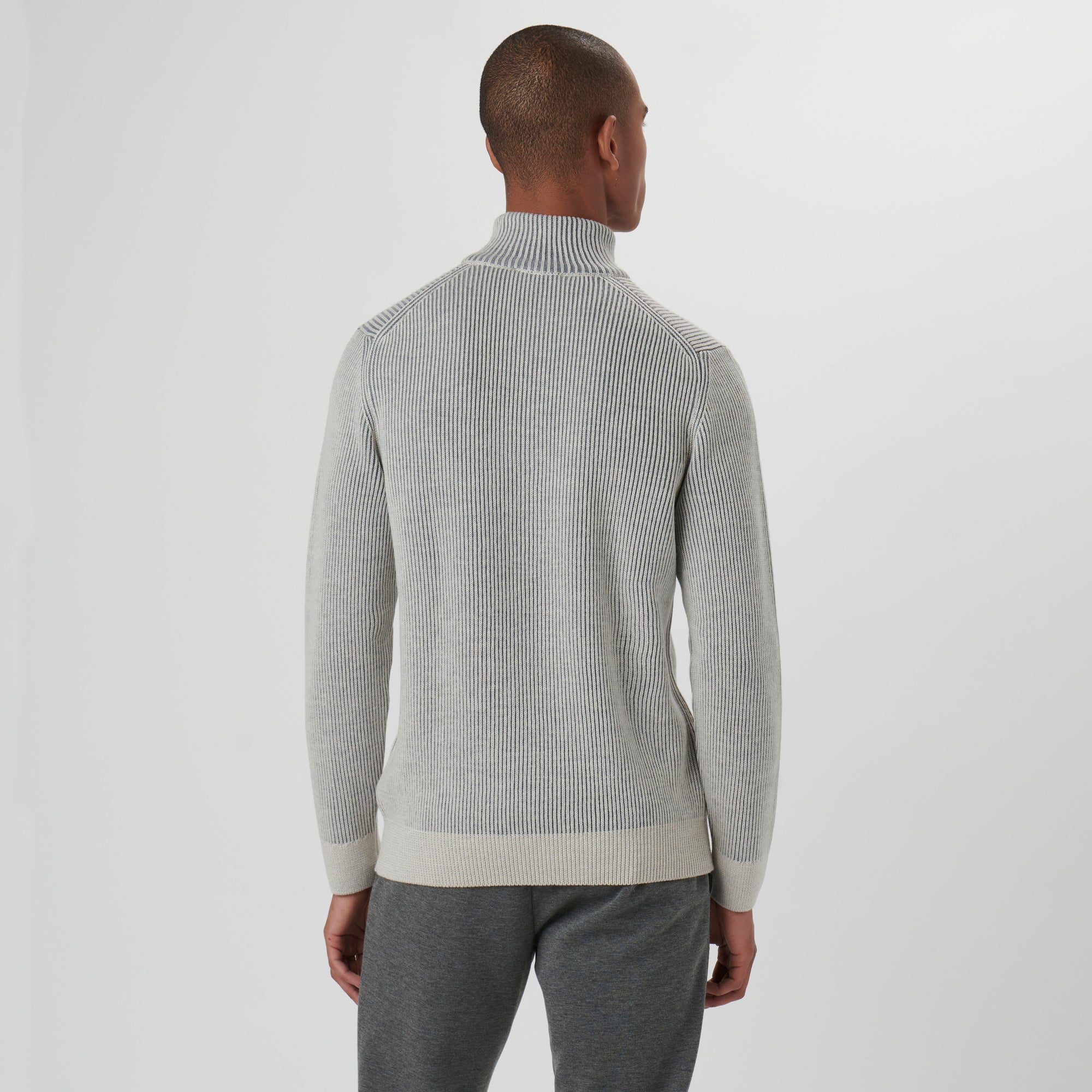 Cable Knit Quarter Zip Sweater