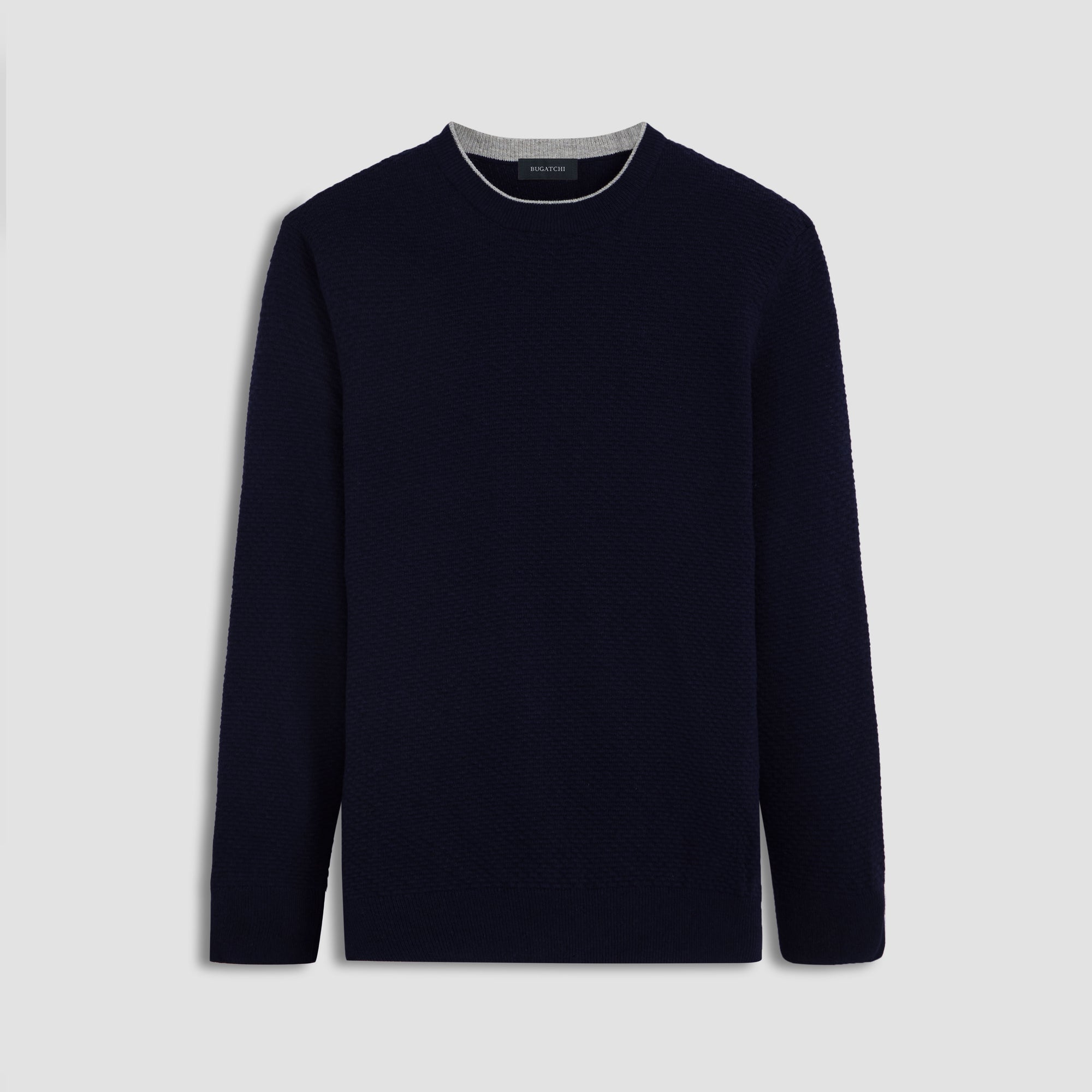 Waffle Stitch Crew Neck Sweater