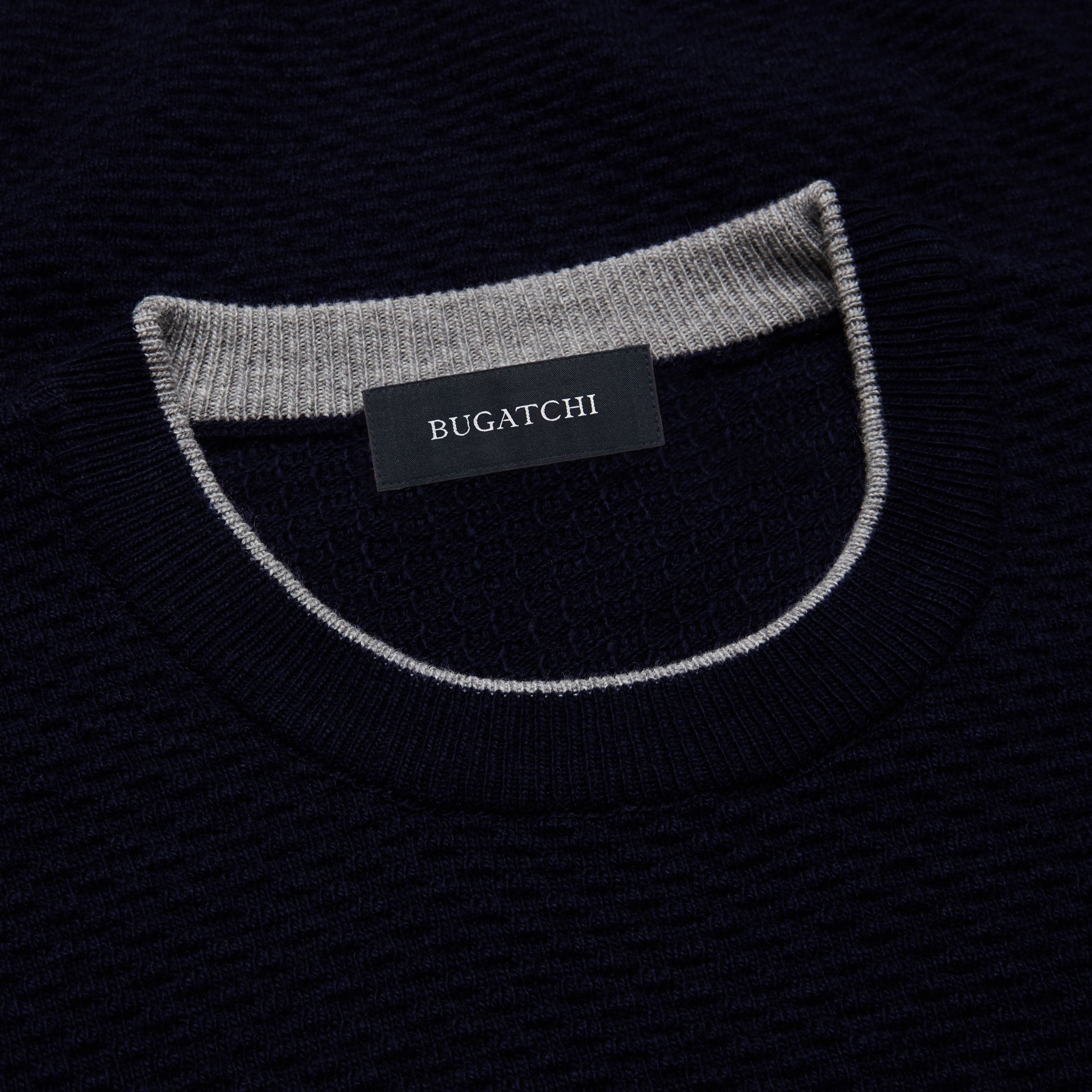 Waffle Stitch Crew Neck Sweater