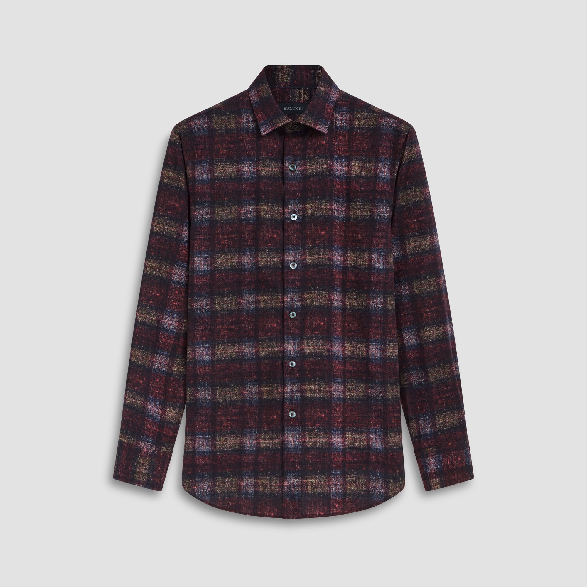 burgundy check dress shirt Turnbull & Asser Burgundy Micro Check Winston Shirt