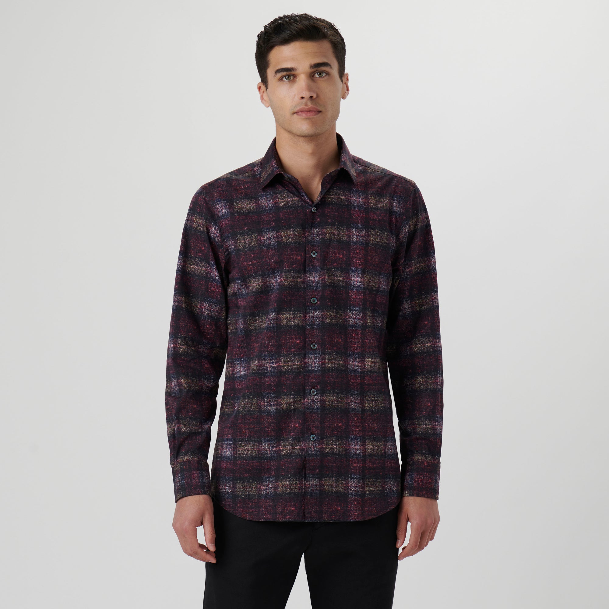 Julian Distressed Check Shirt