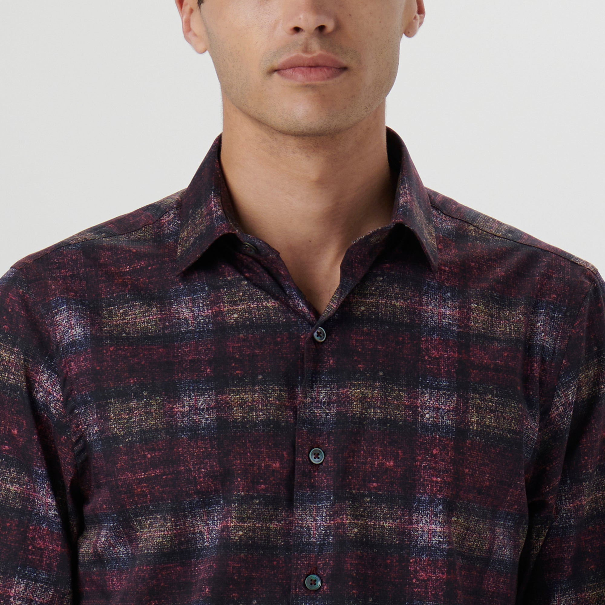 Julian Distressed Check Shirt