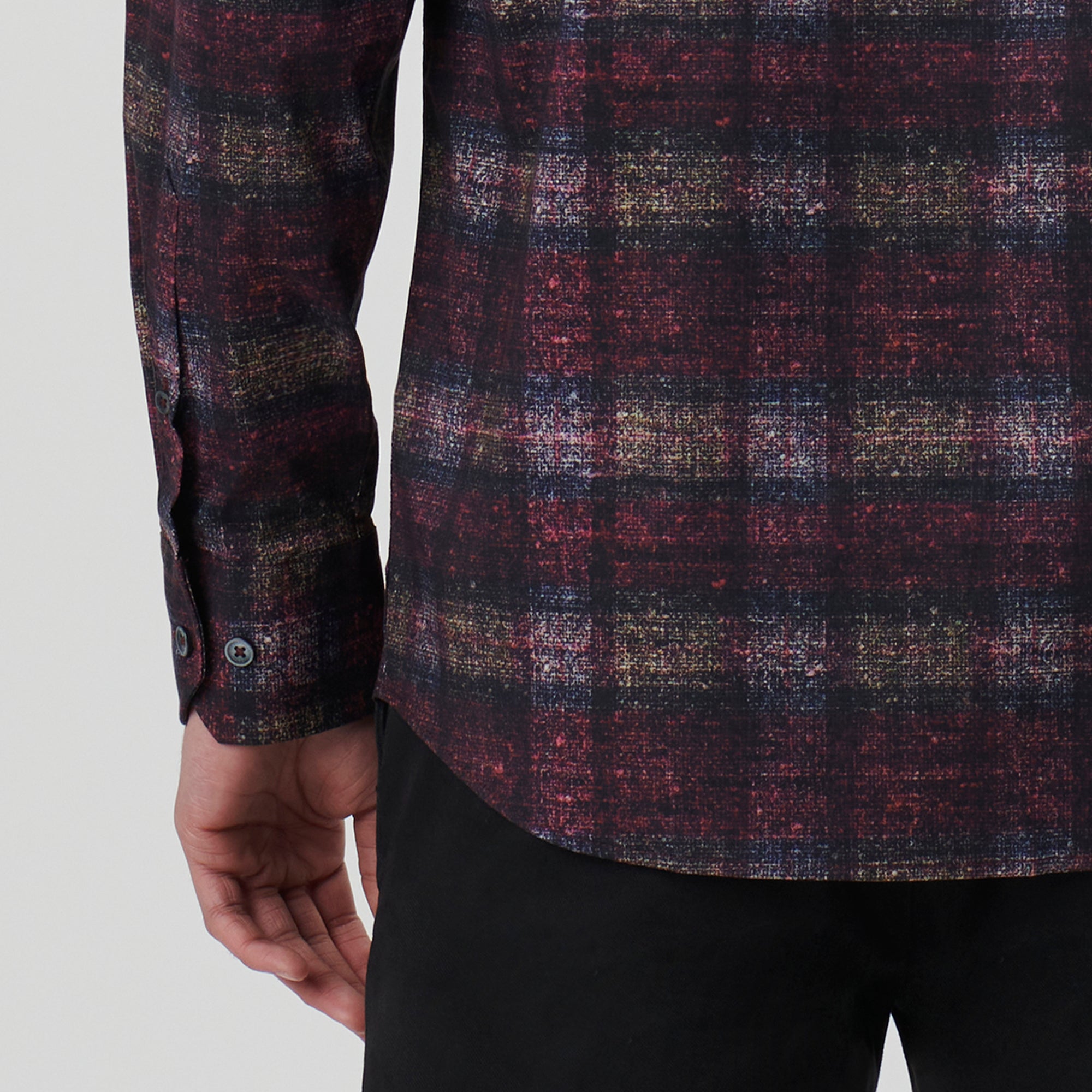 Julian Distressed Check Shirt