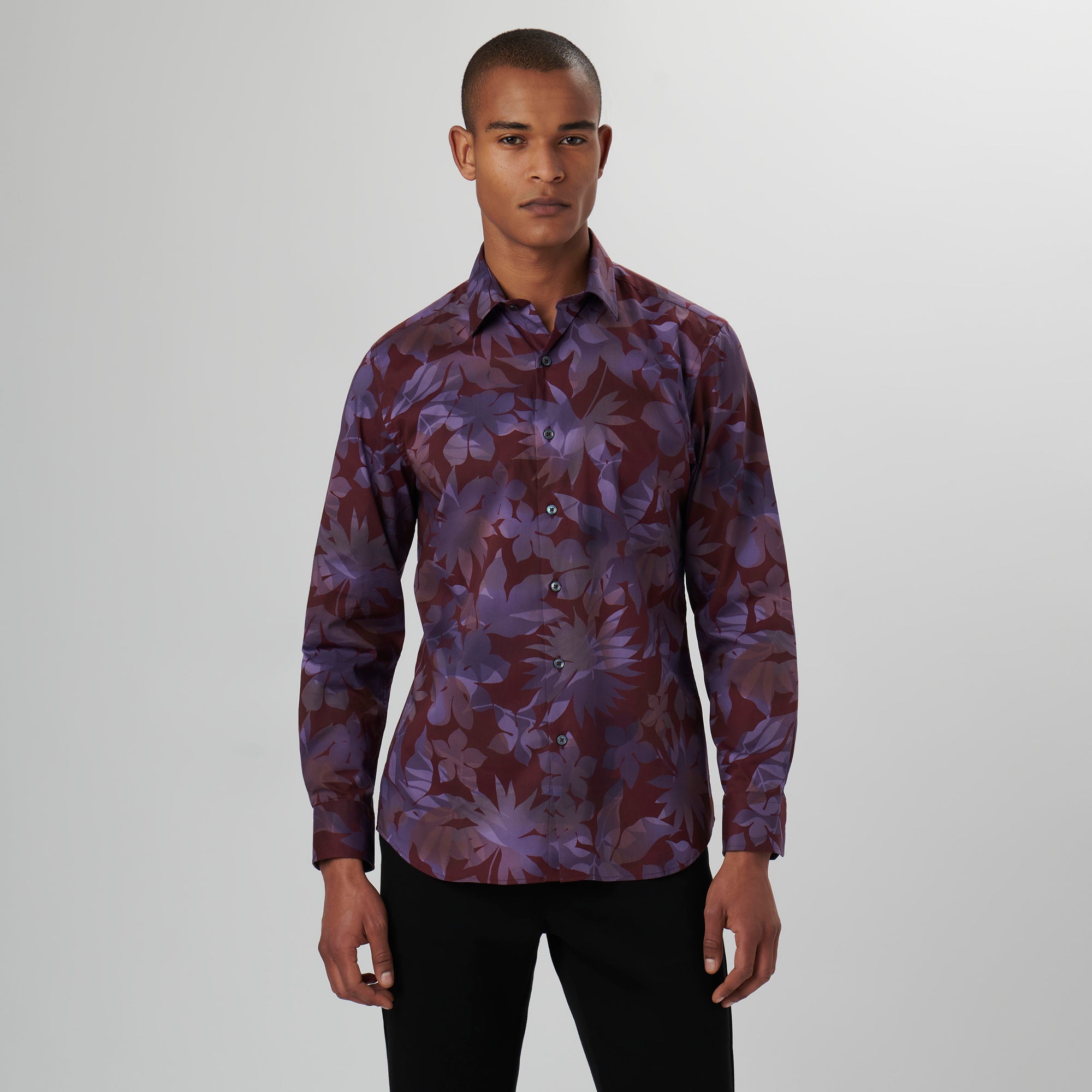 Julian Leaf Print Shirt