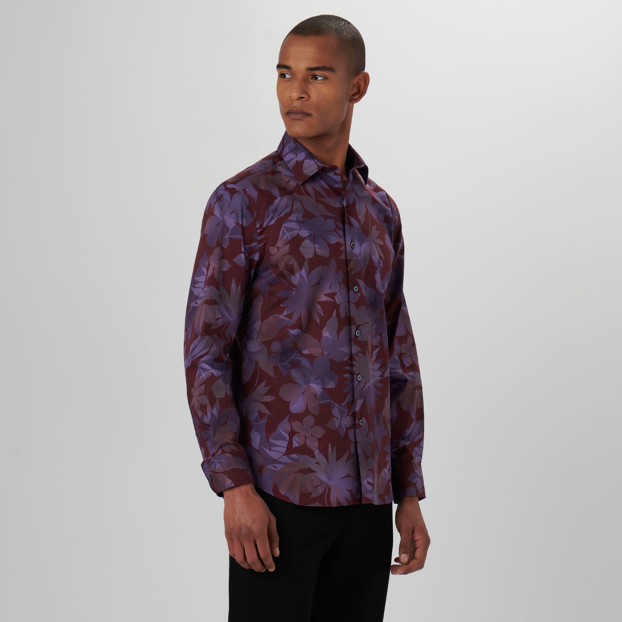 Julian Leaf Print Shirt main image 0