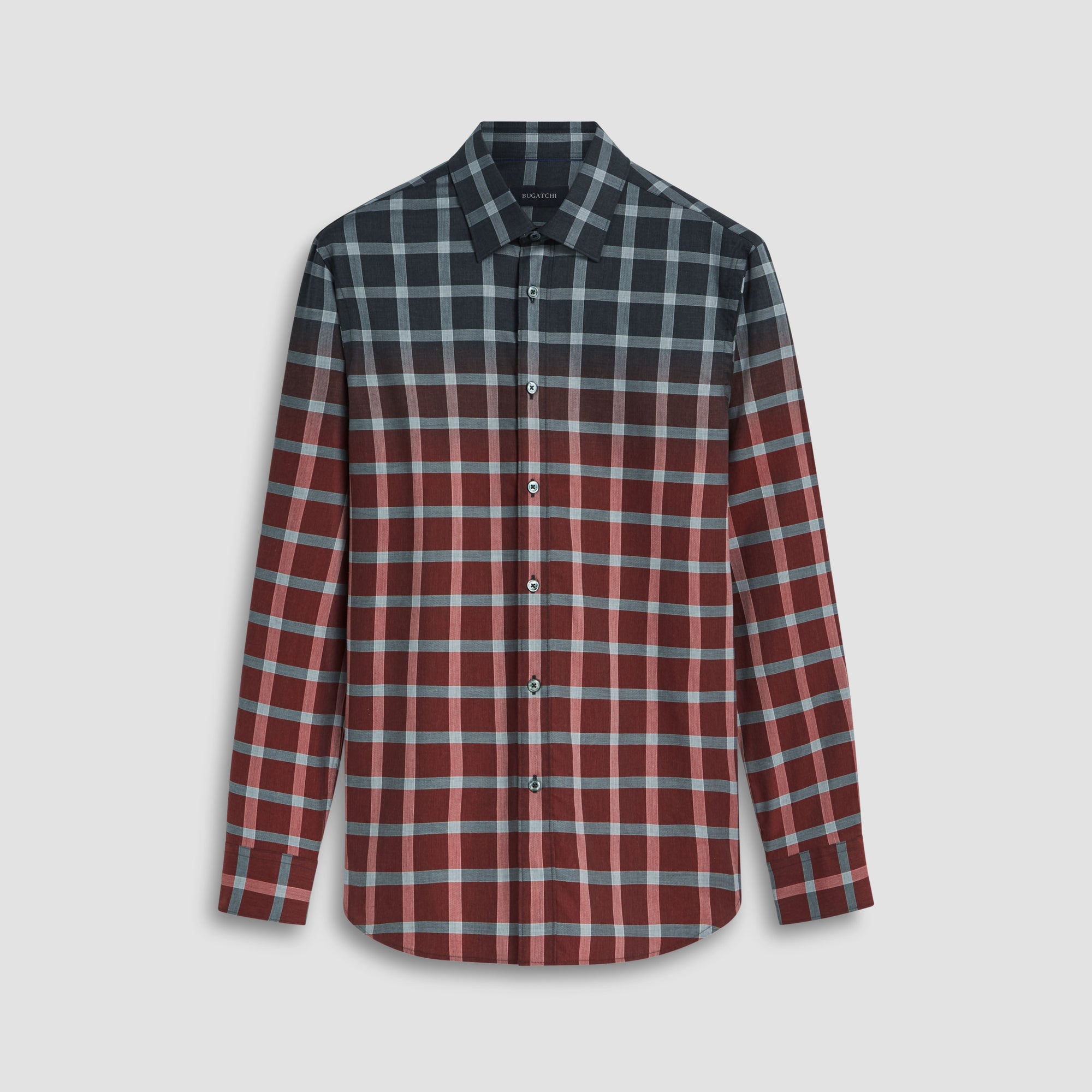 Julian Gradient Windowpane Check Shirt