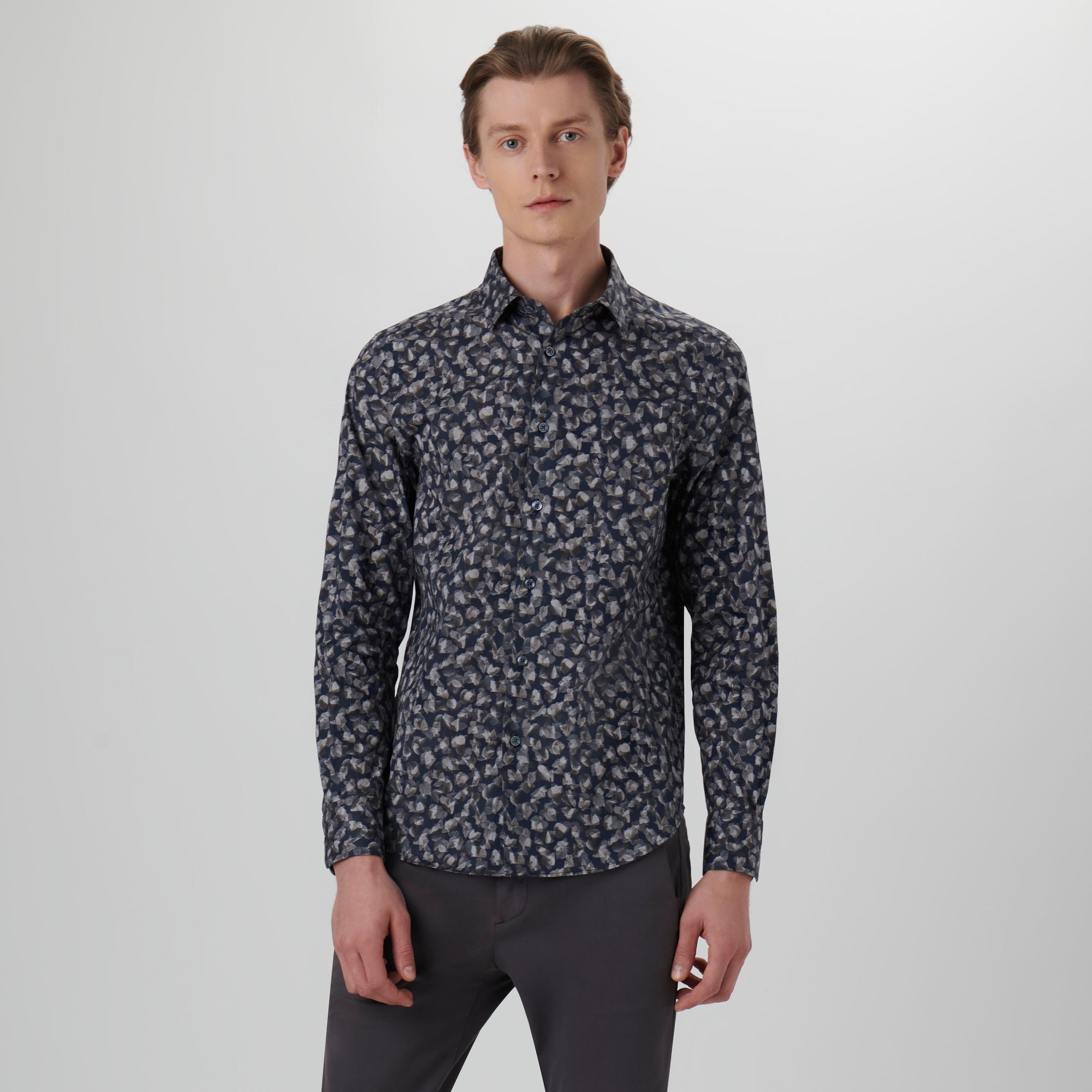 Julian Leaf Print Shirt