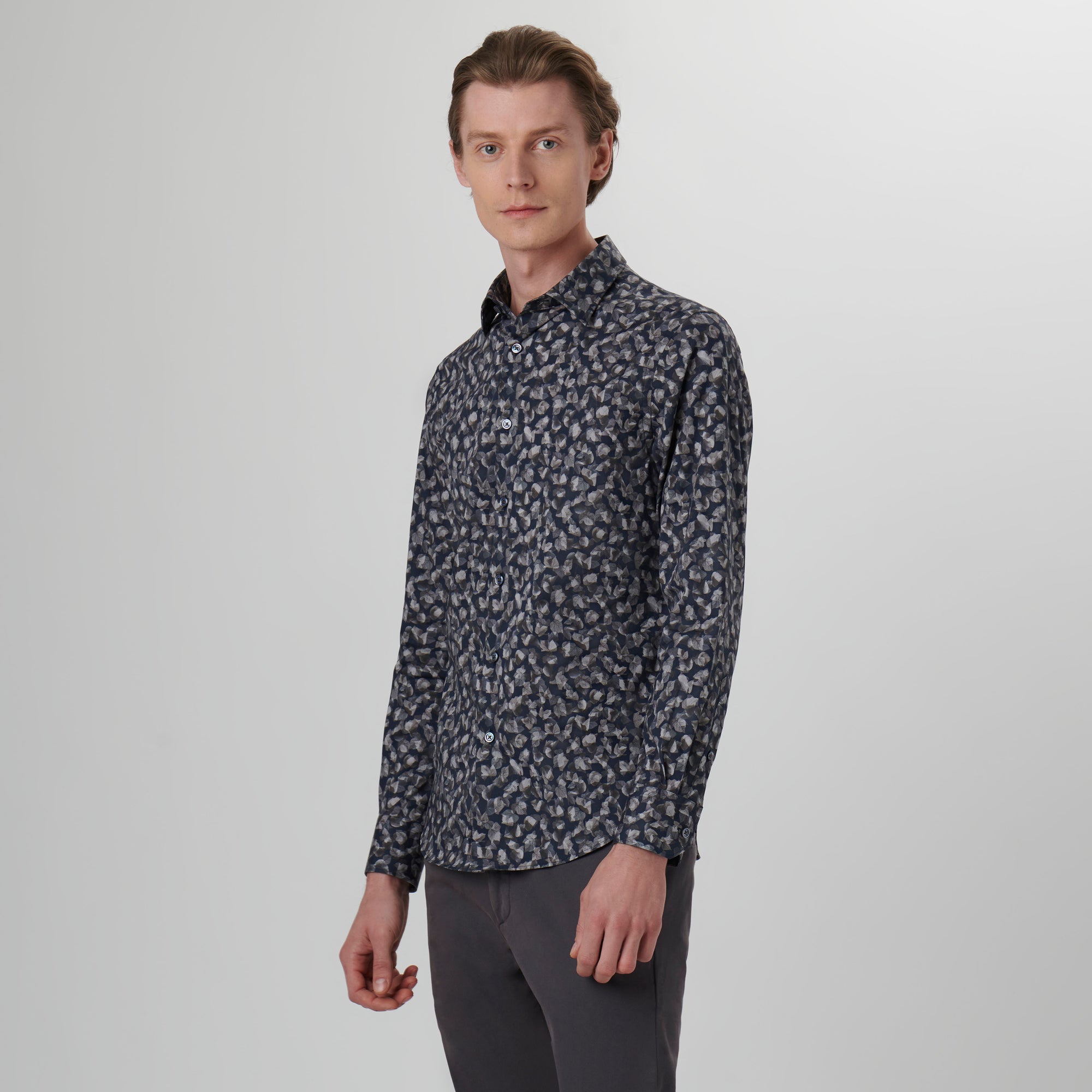 Julian Leaf Print Shirt