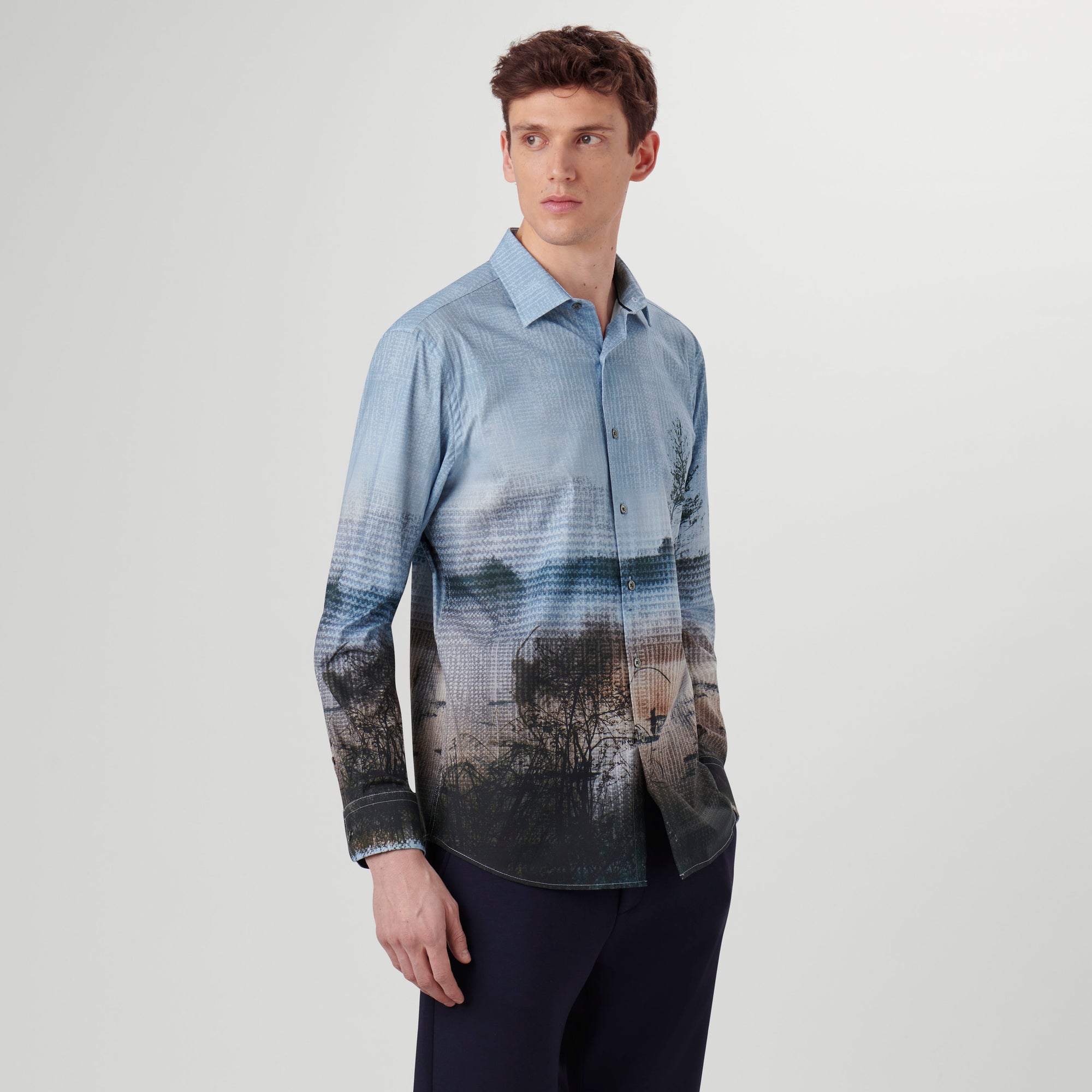 Julian Photoprint Jacquard Shirt