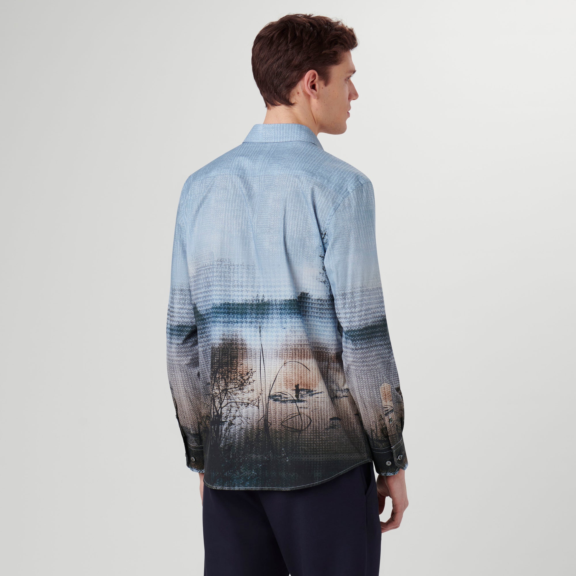 Julian Photoprint Jacquard Shirt