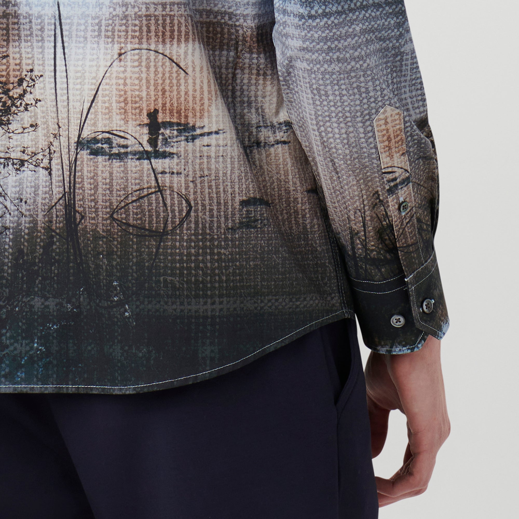 Julian Photoprint Jacquard Shirt