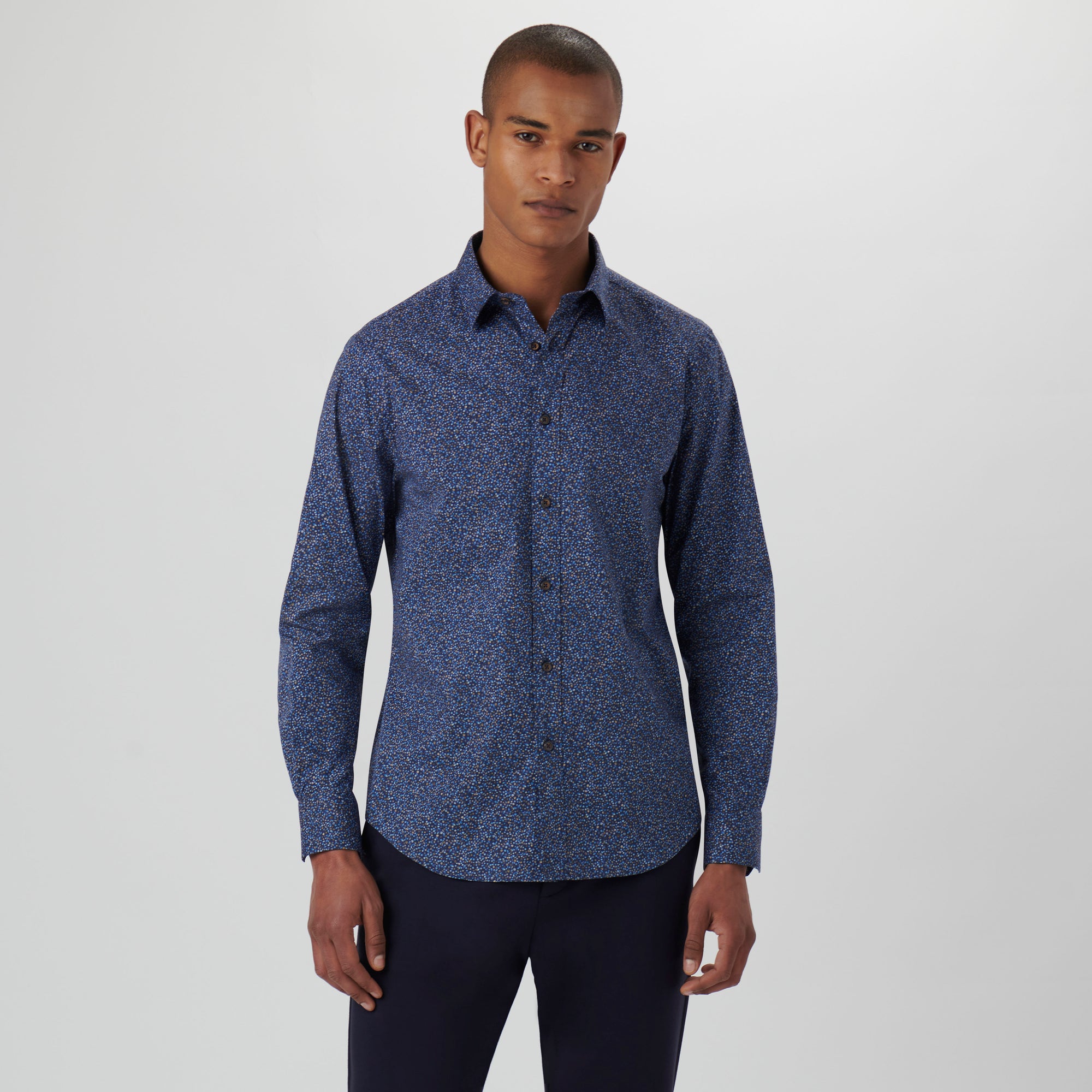 Julian Leaf Print Shirt